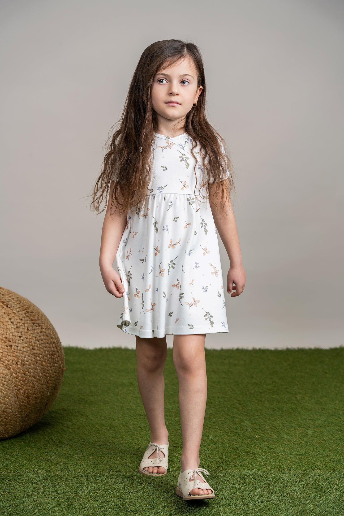 Pastel Print Dress in by Little Fragile