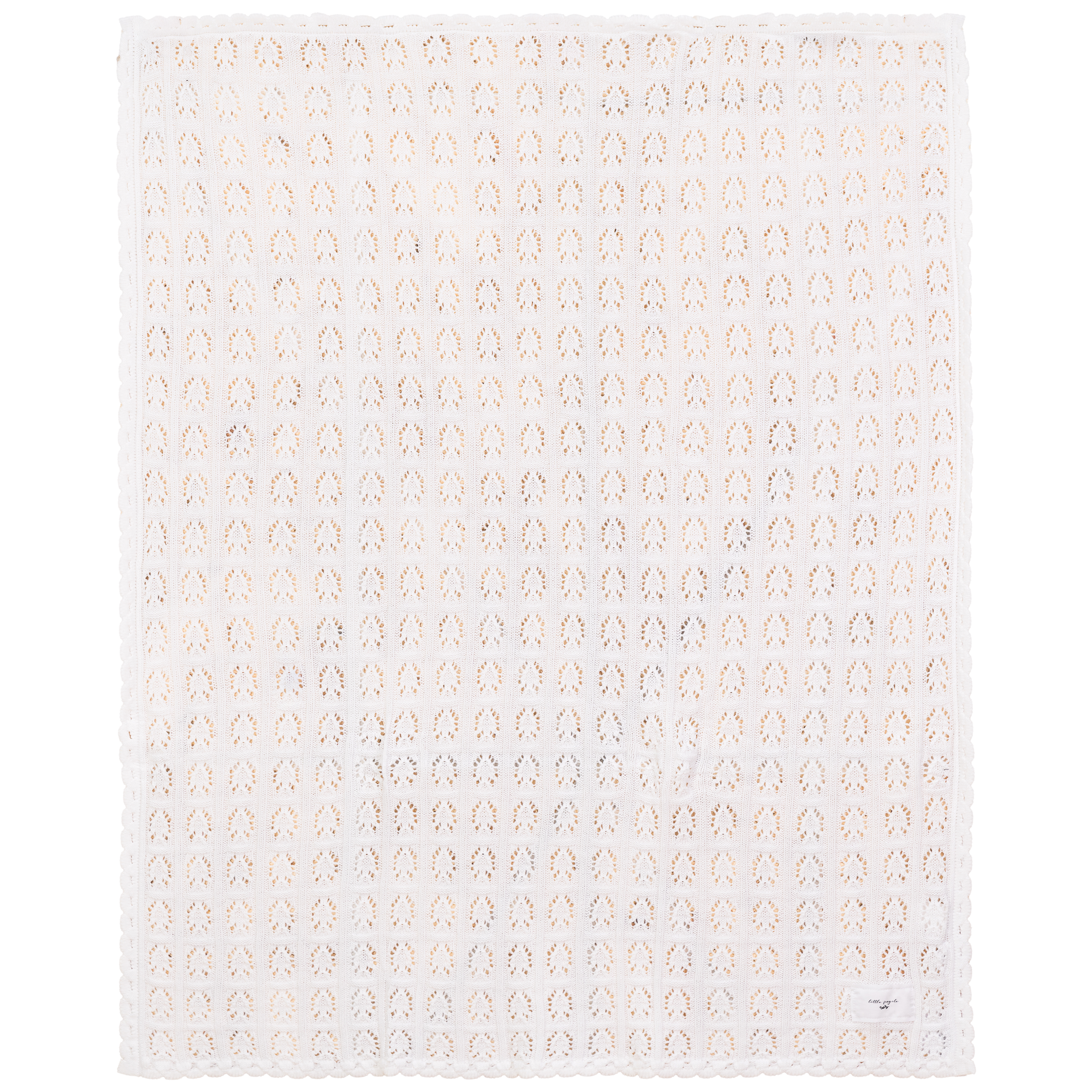 Knit Lace Texture Blanket in by Little Fragile