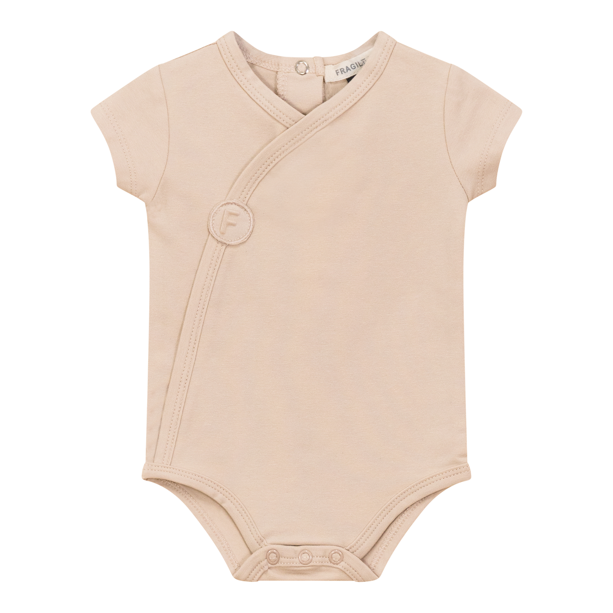 Cotton Spandex Short Romper in Linen by Fragile