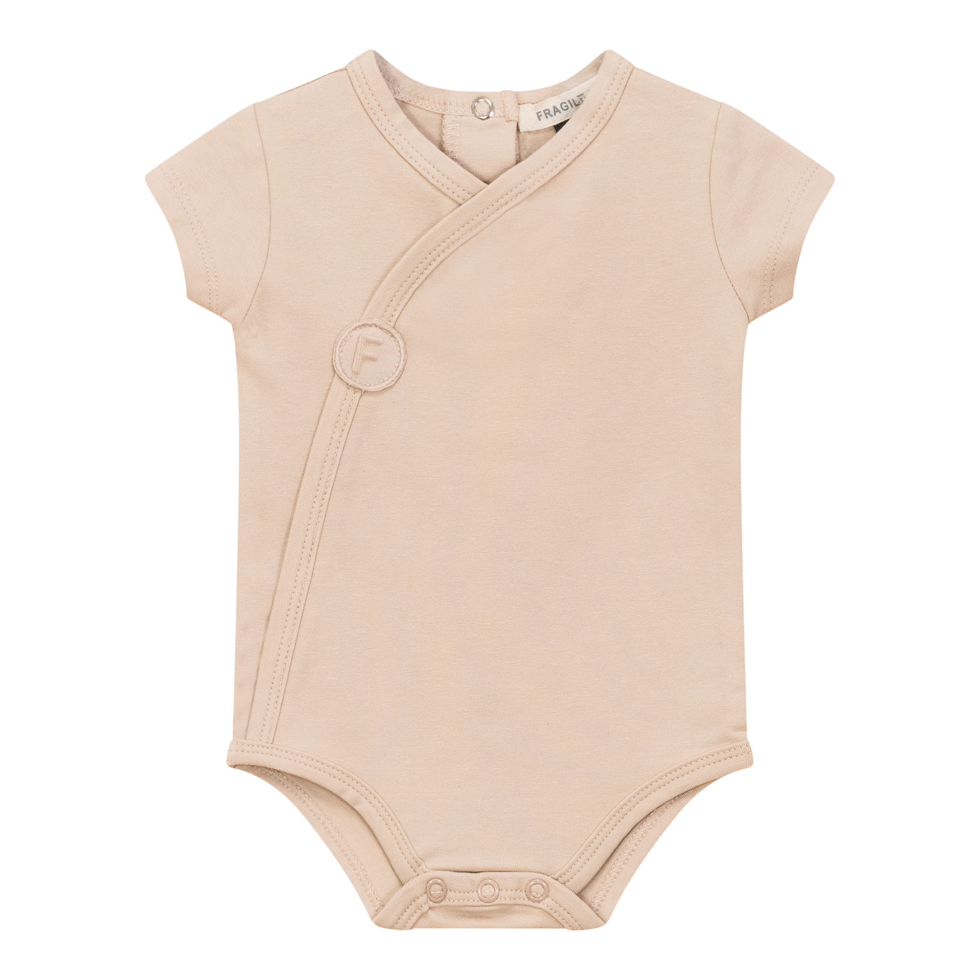 Cotton Spandex Short Romper in Linen by Fragile