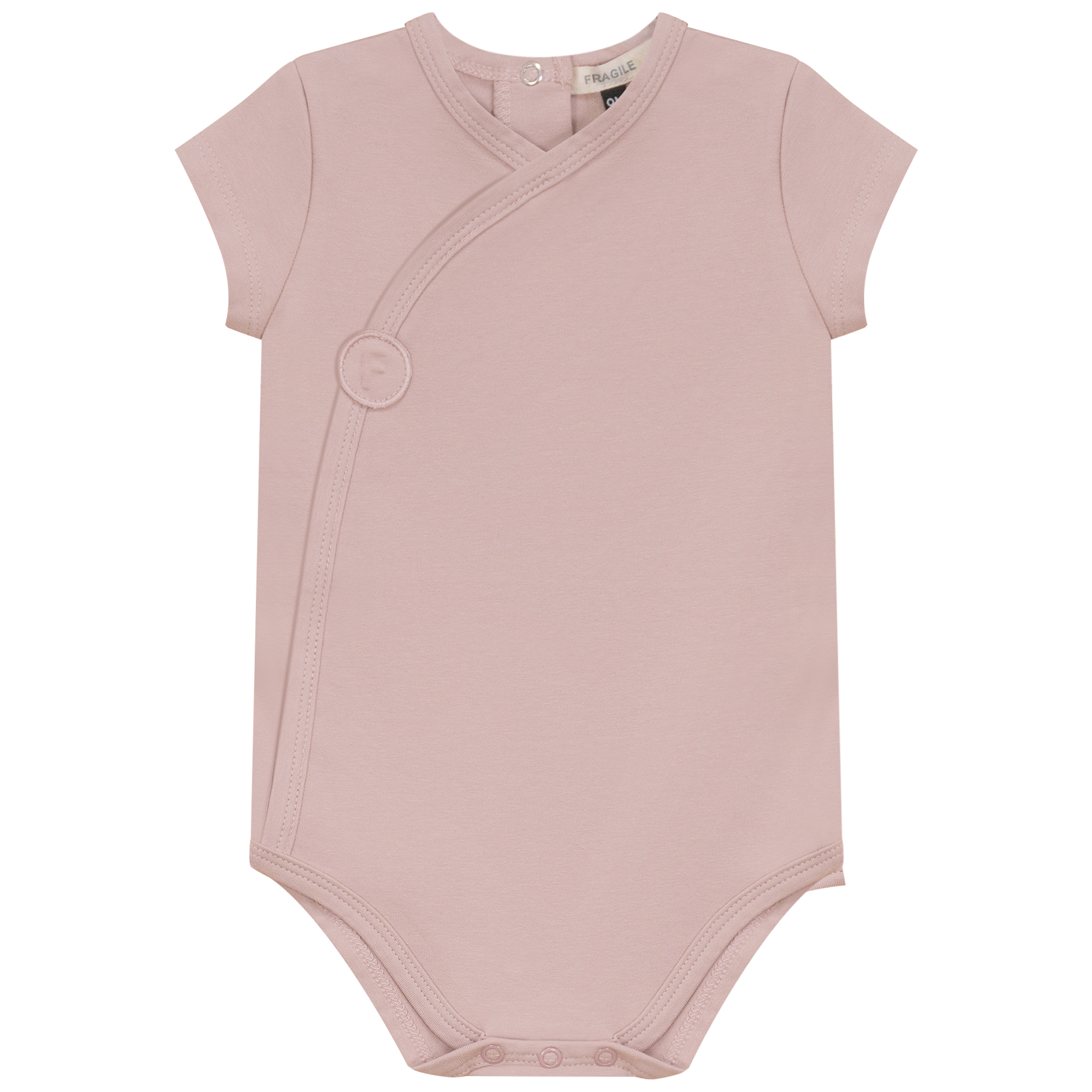 Cotton Spandex Short Romper in Mauve by Fragile