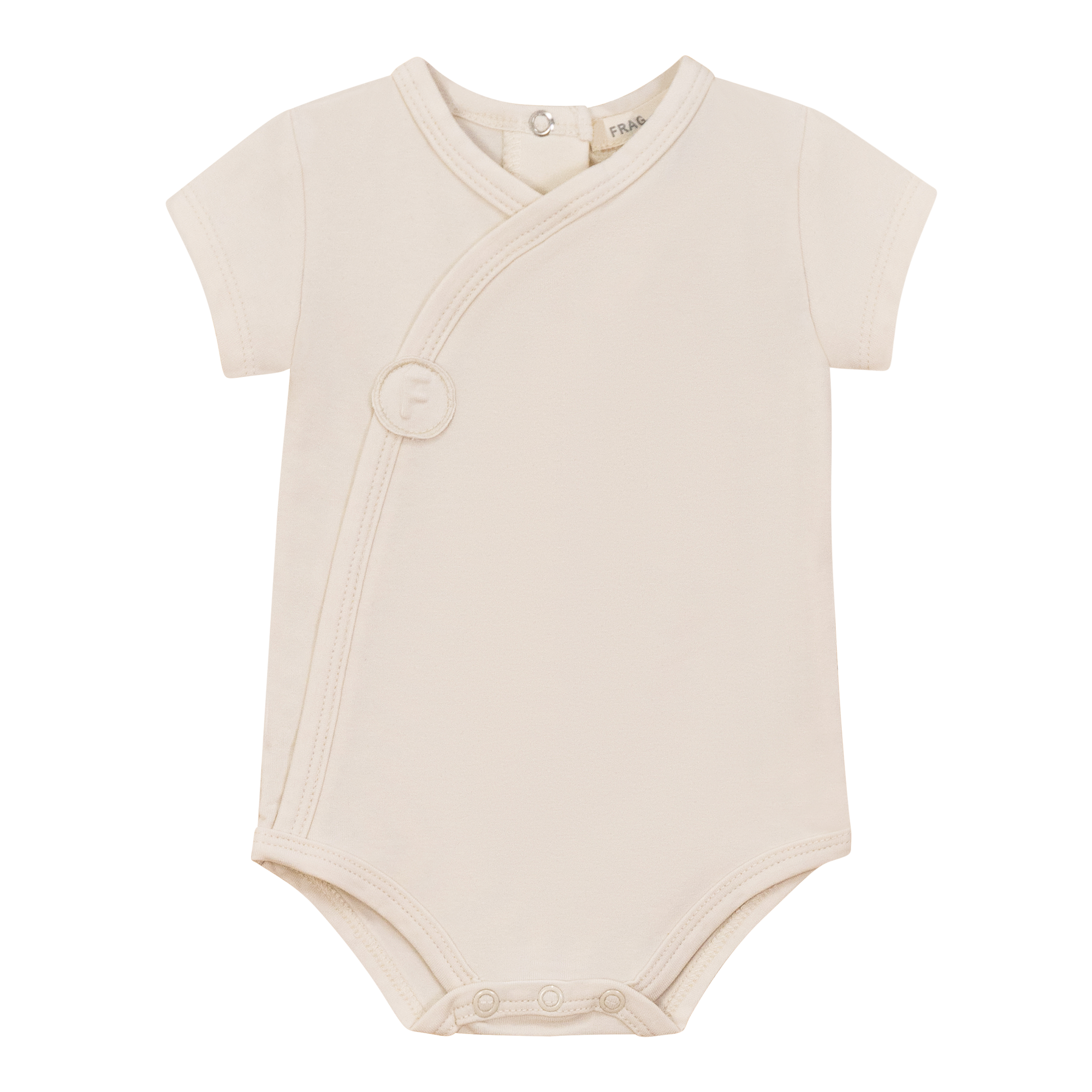 Cotton Spandex Short Romper in Vanilla by Fragile