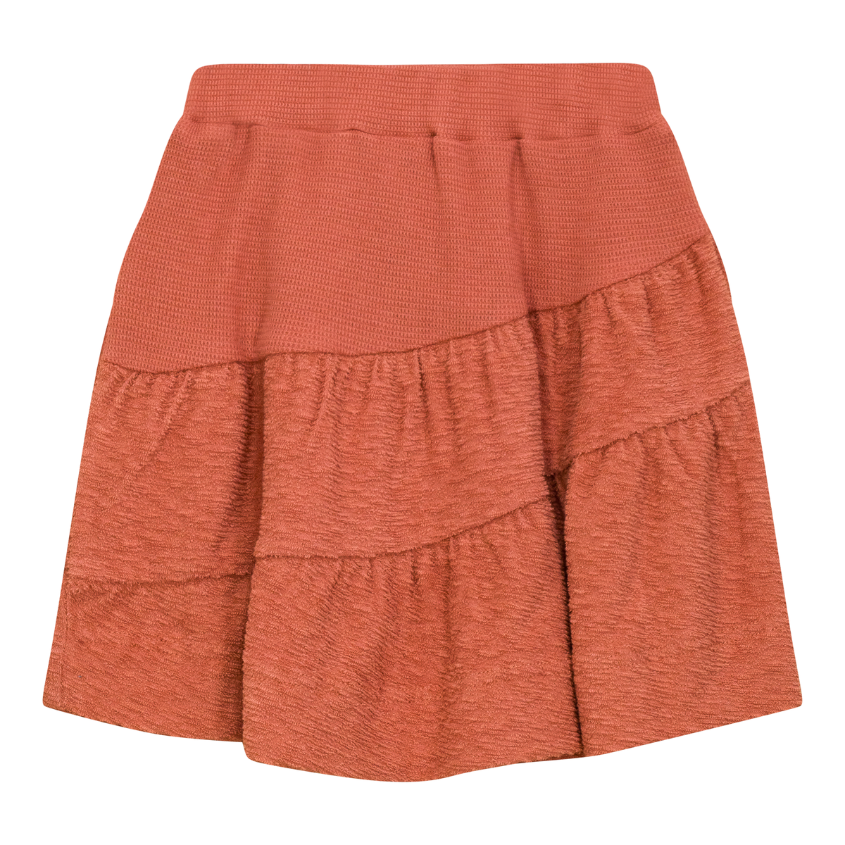 Textured Terry Skirt in Ginger by 2 Squares