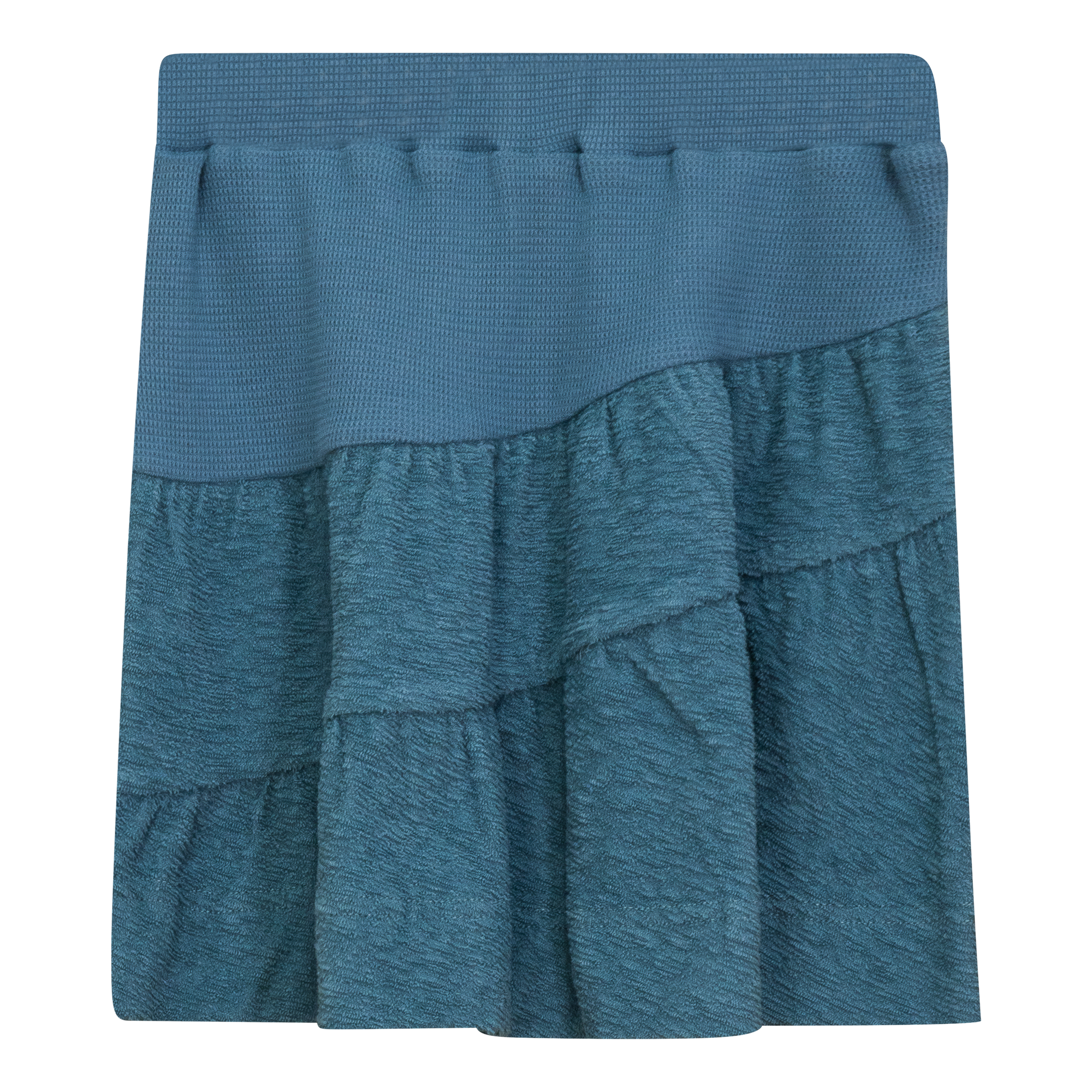 Textured Terry Skirt in Shadow Blue by 2 Squares