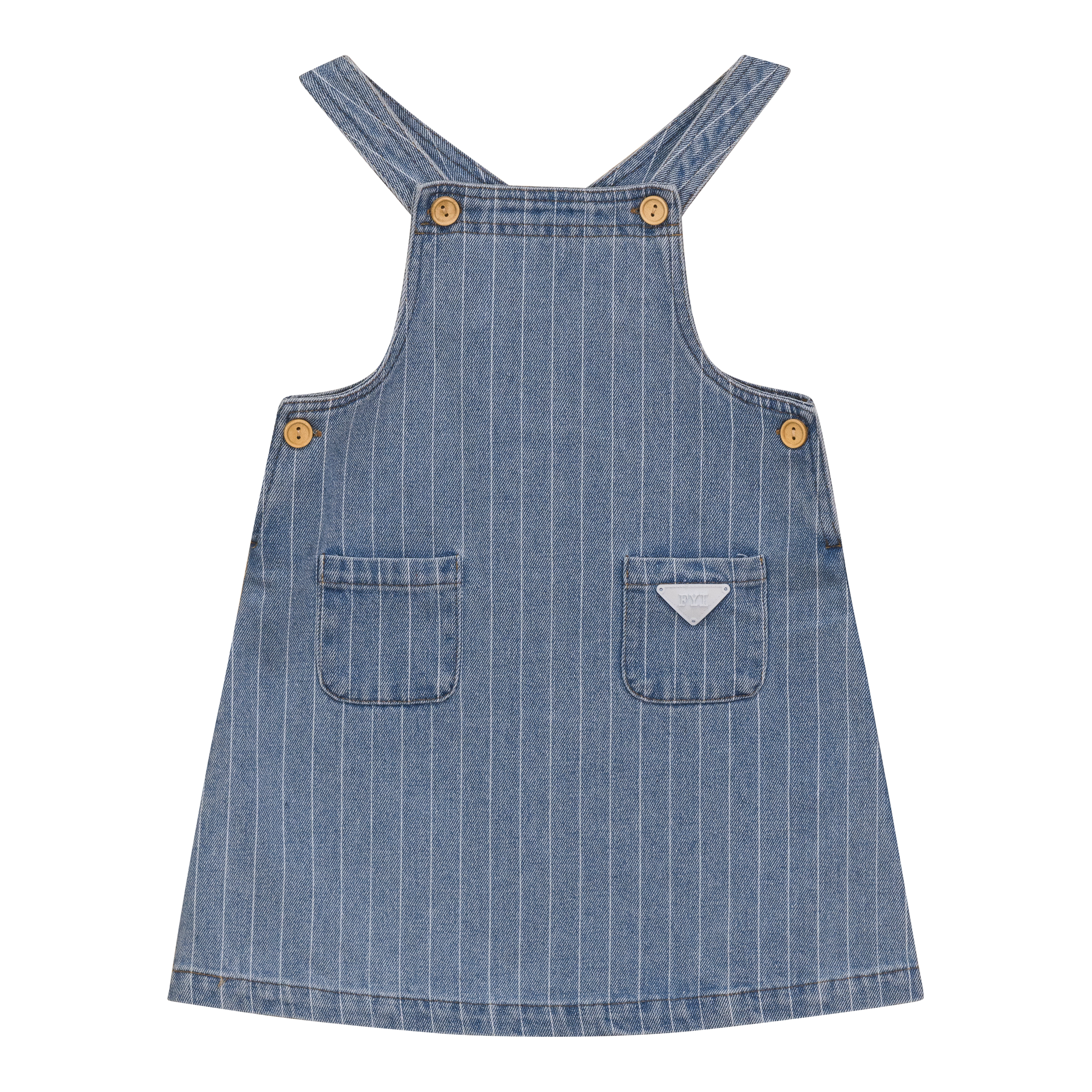 Stripe Denim Jumper in Light Denim by FYI