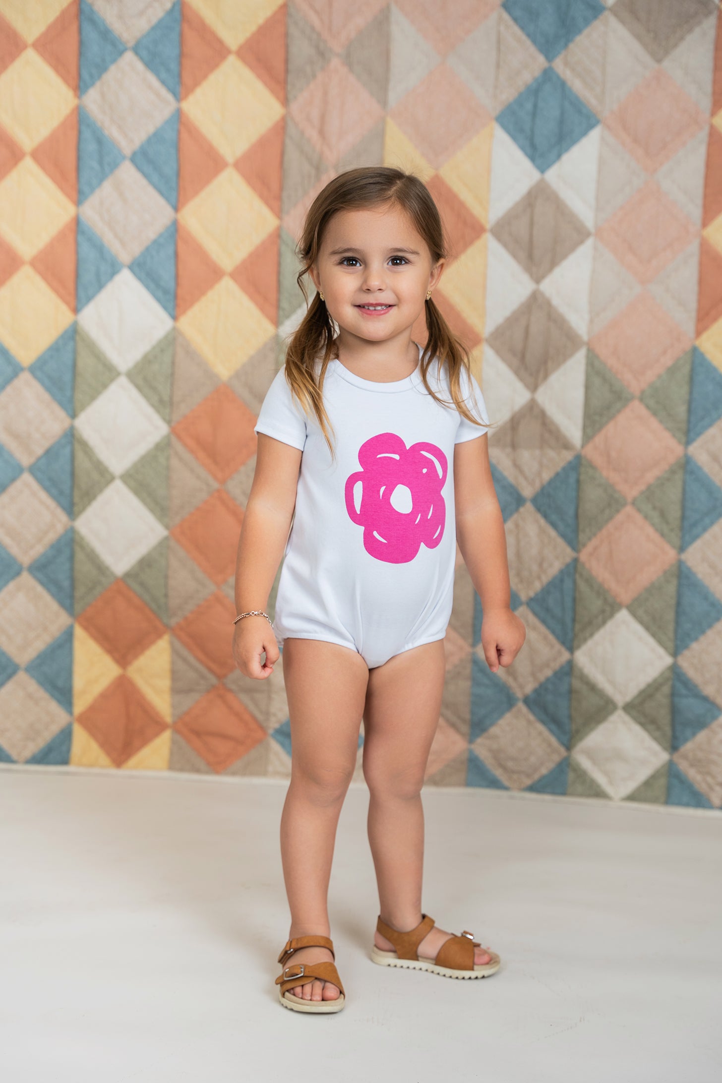 Flower Print Romper in by Hopscotch