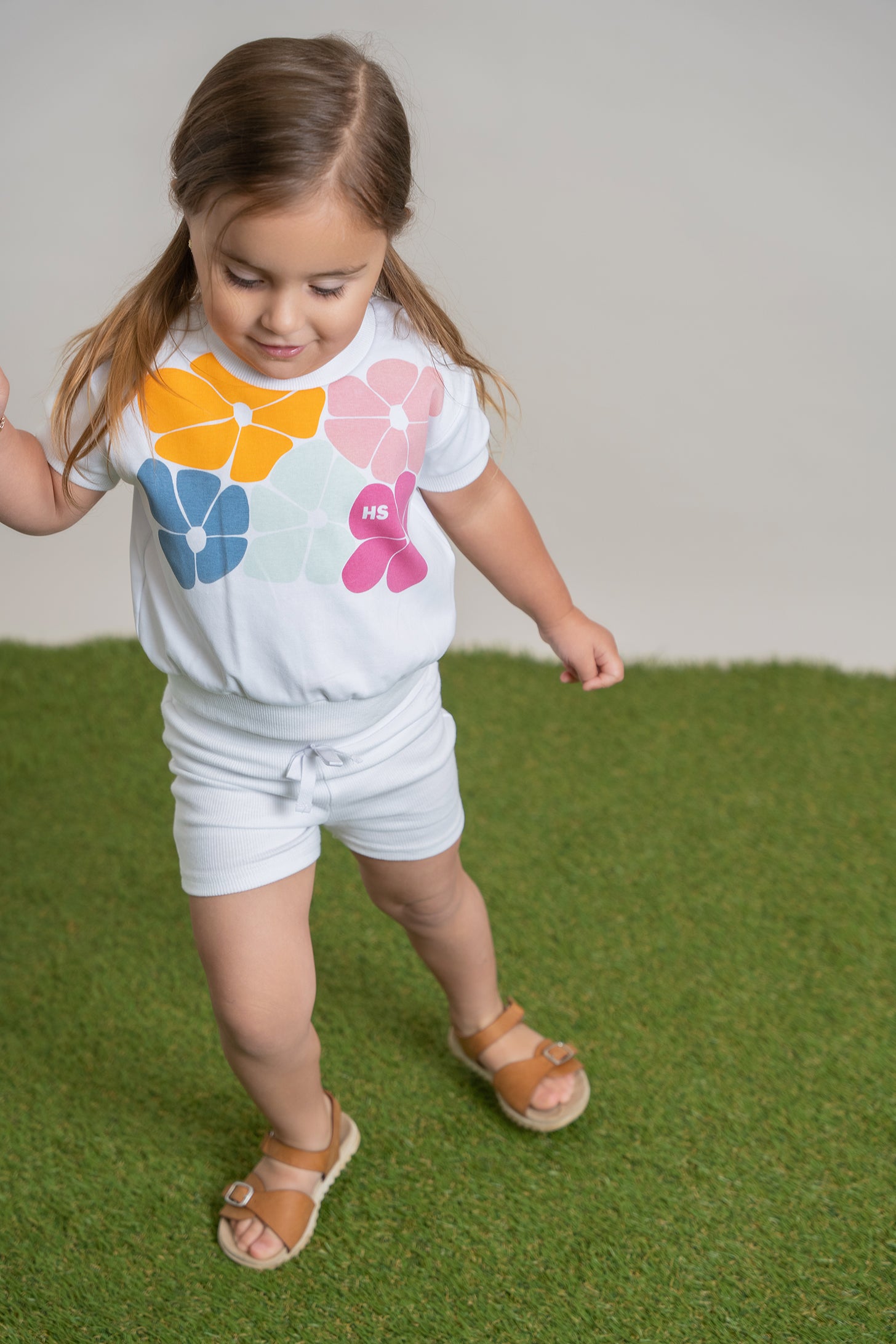 Flower Print 2Pc Set in by Hopscotch