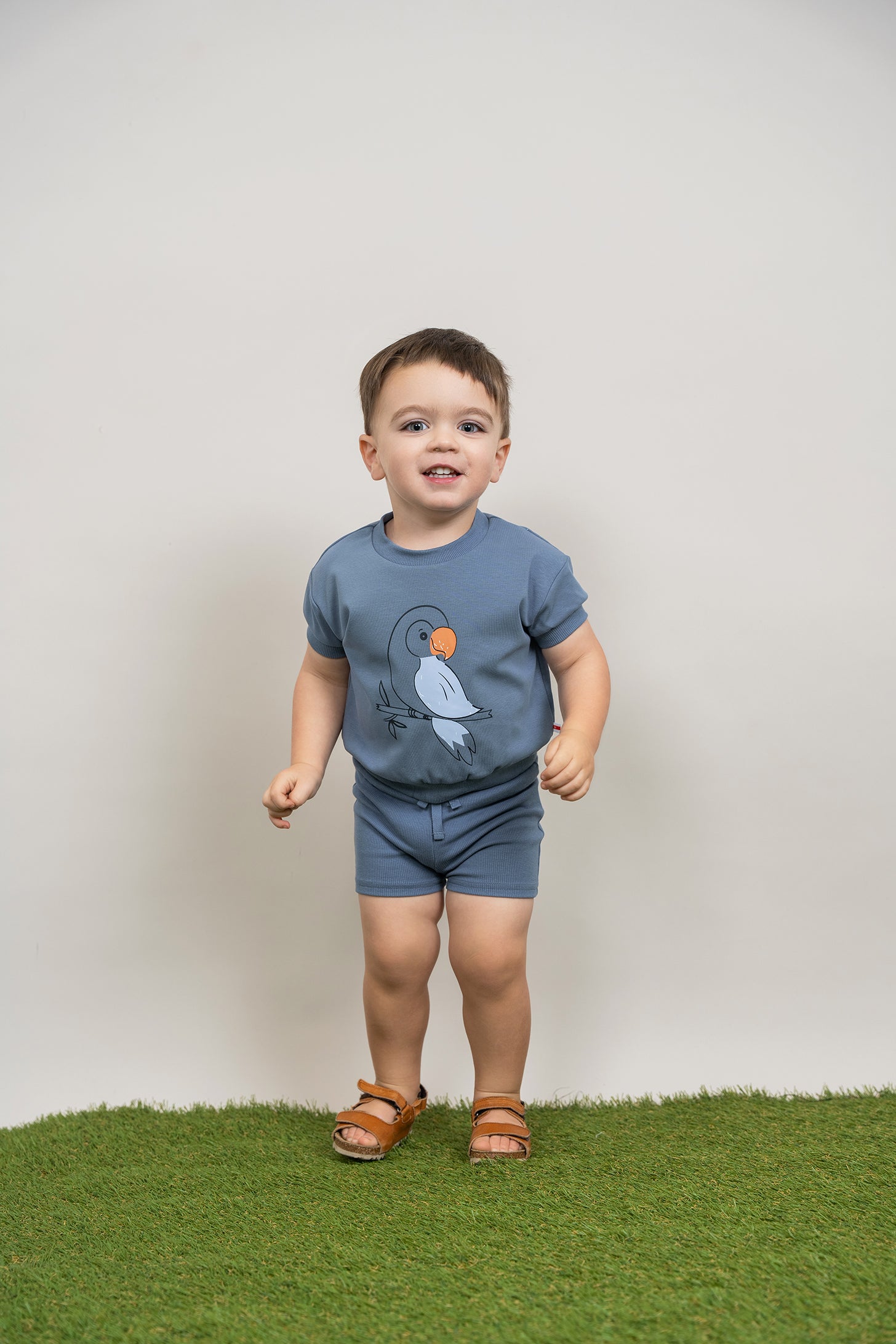 Bird Print 2Pc Set in by Hopscotch