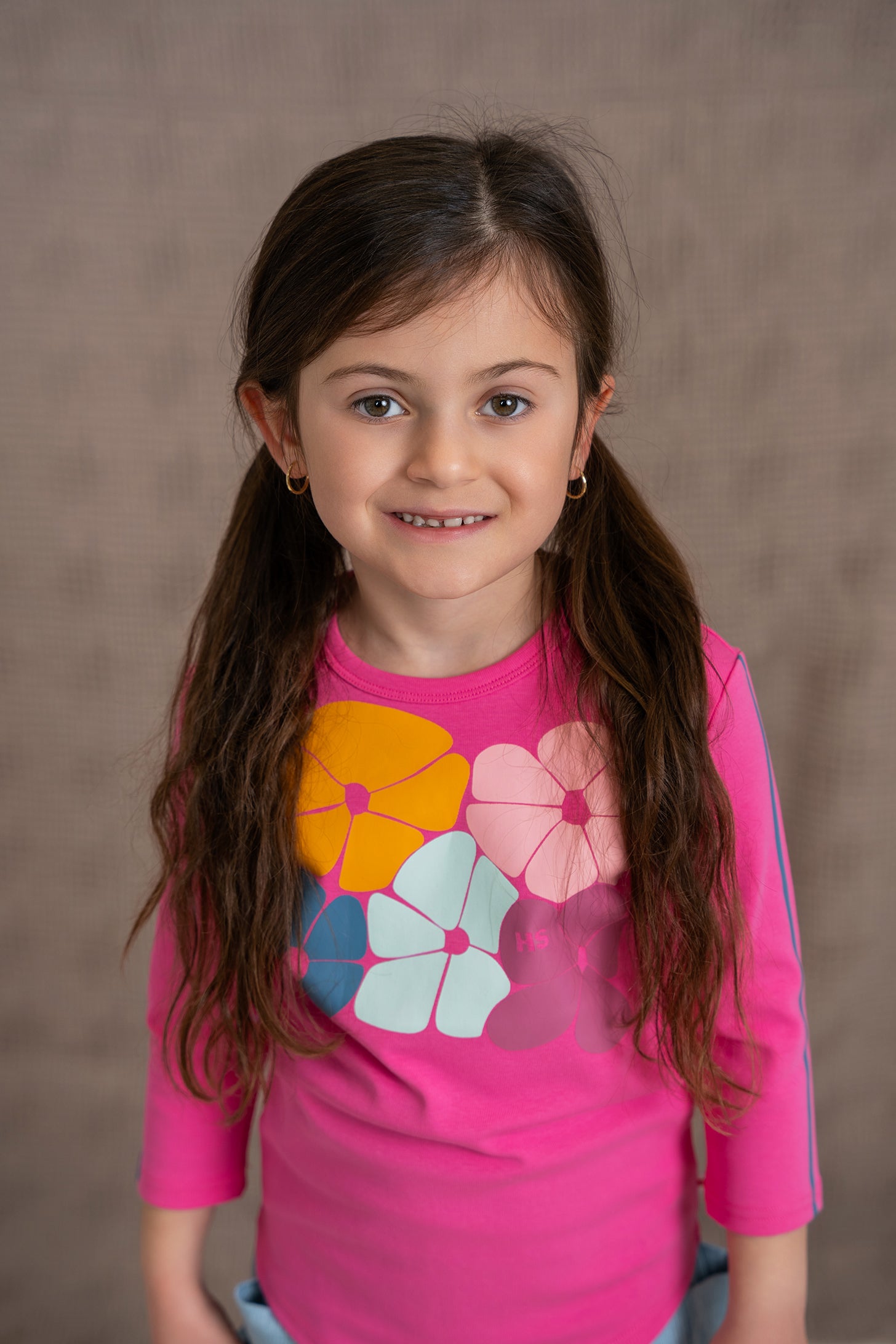 Multi Flower Print Top in by Hopscotch