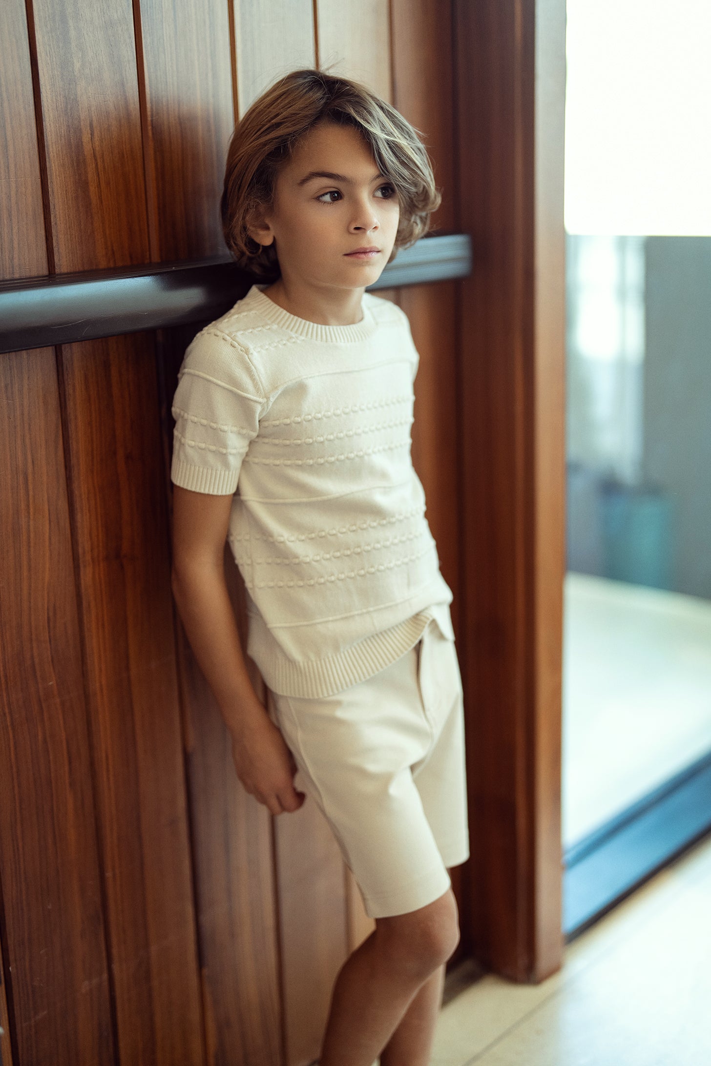 Stripe Knit Textured Sweater in by Hopscotch