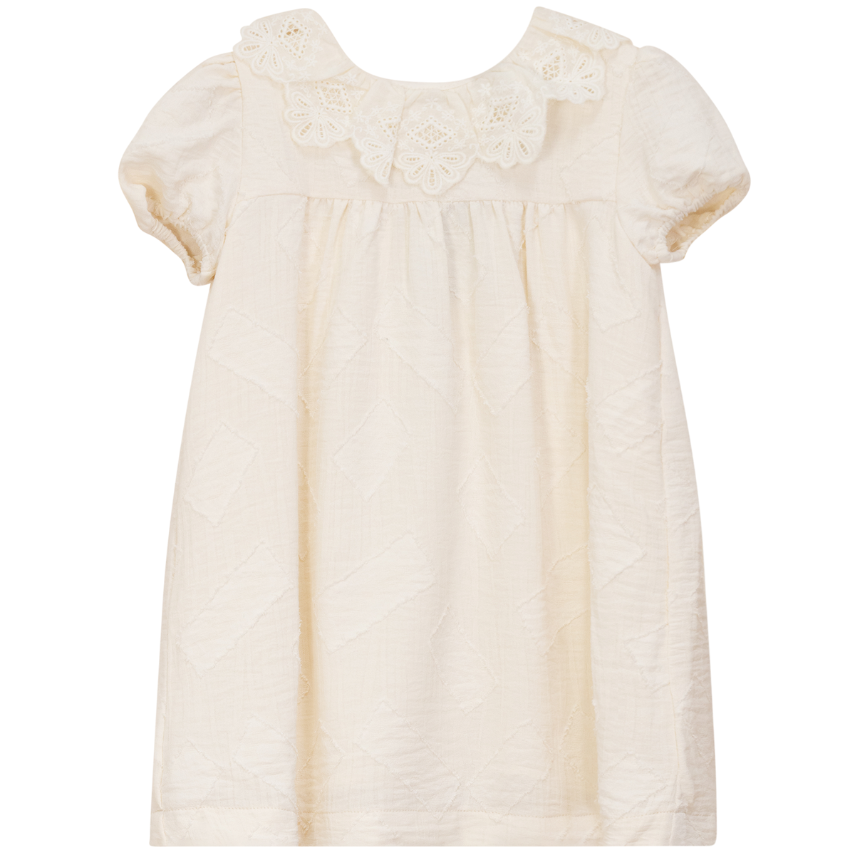 Rectangle Textured Dress in Dark Almond by Hopscotch