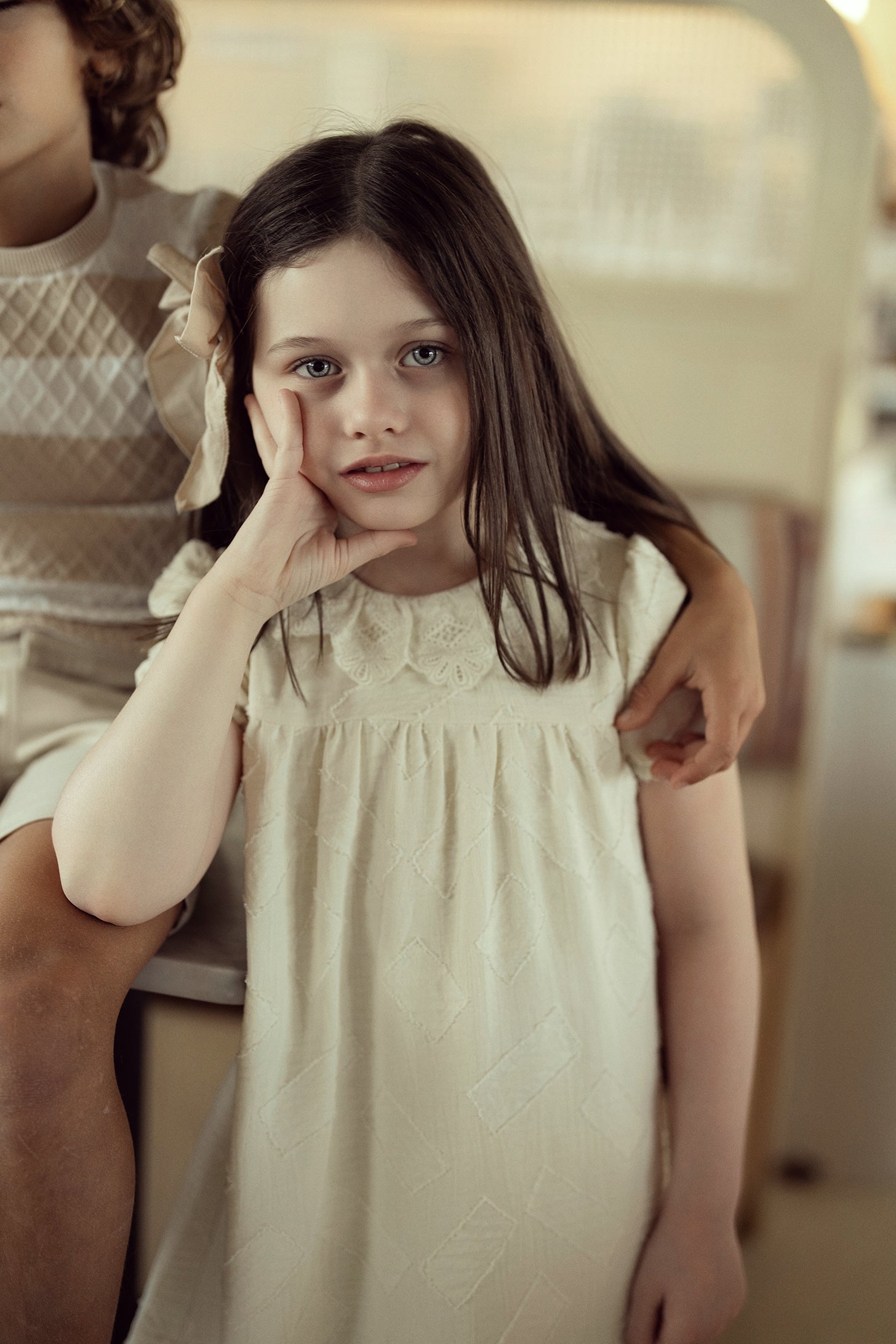 Rectangle Textured Dress in by Hopscotch