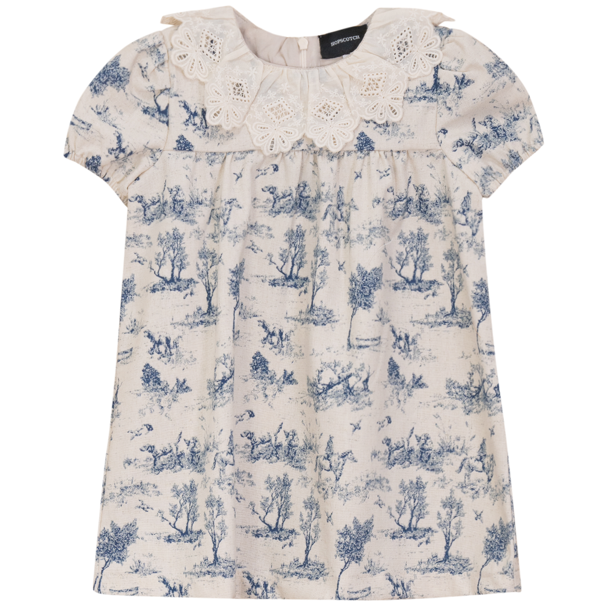 Tree Print Dress in Indigo by Hopscotch