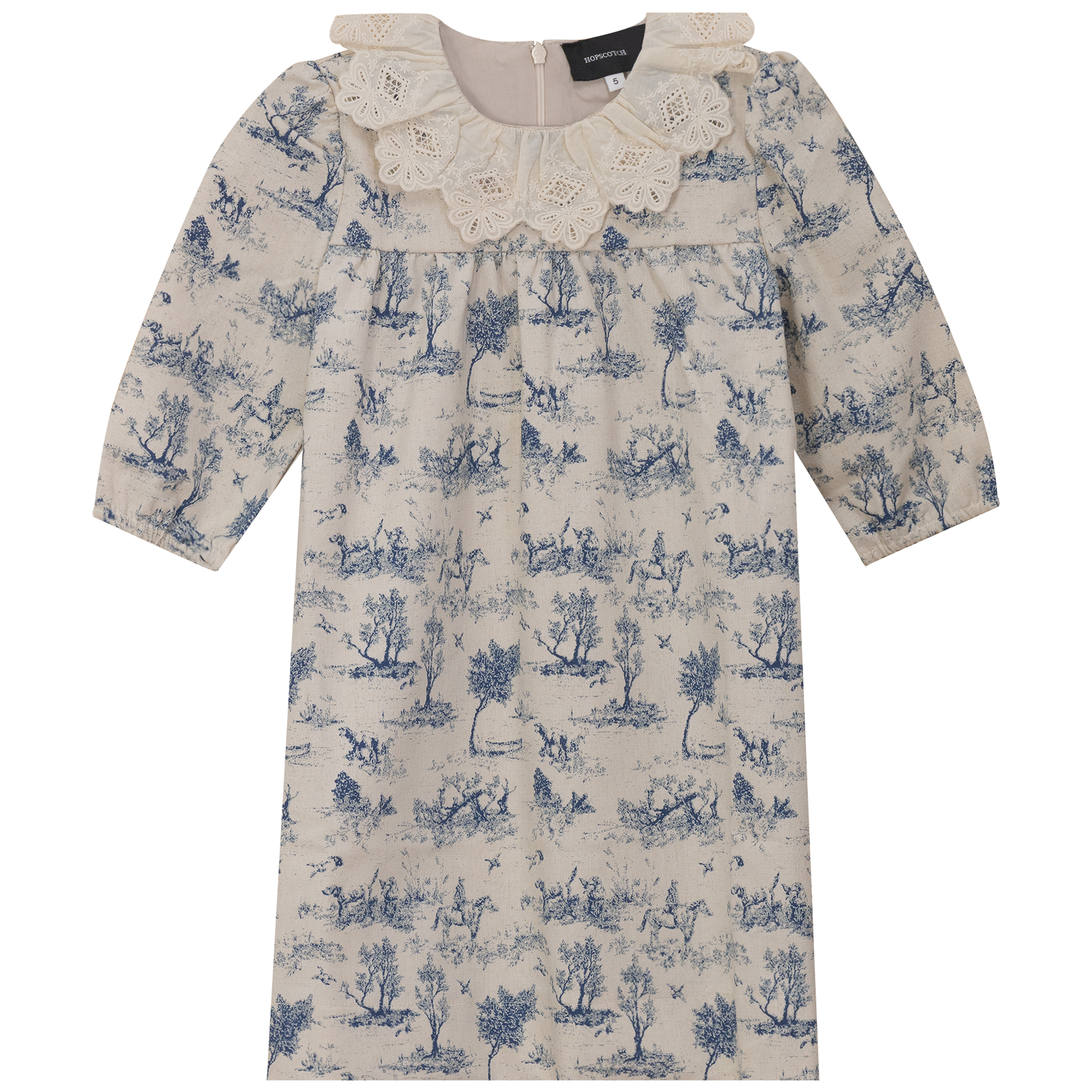 Tree Print Dress in Indigo by Hopscotch