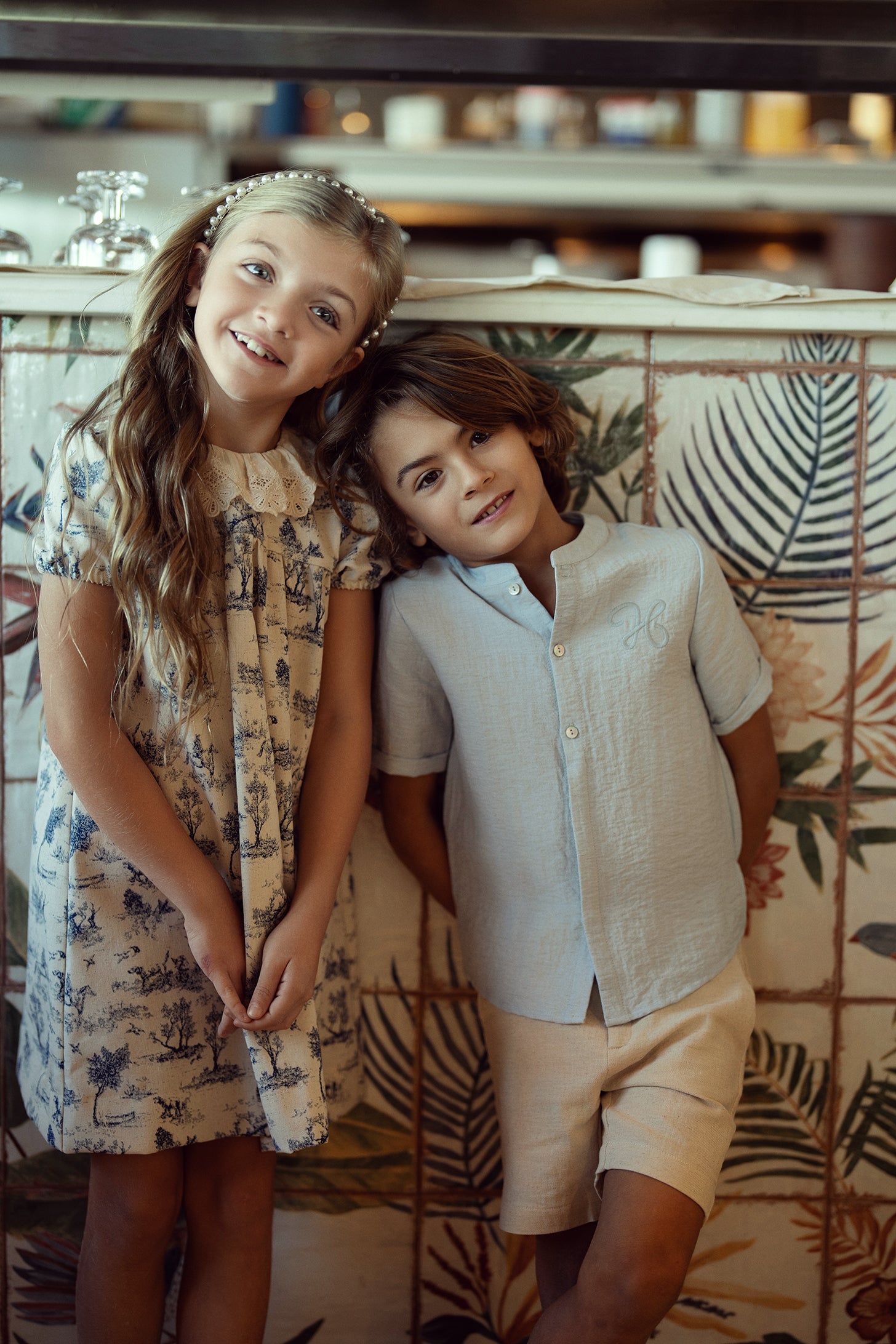 Tree Print Dress in by Hopscotch