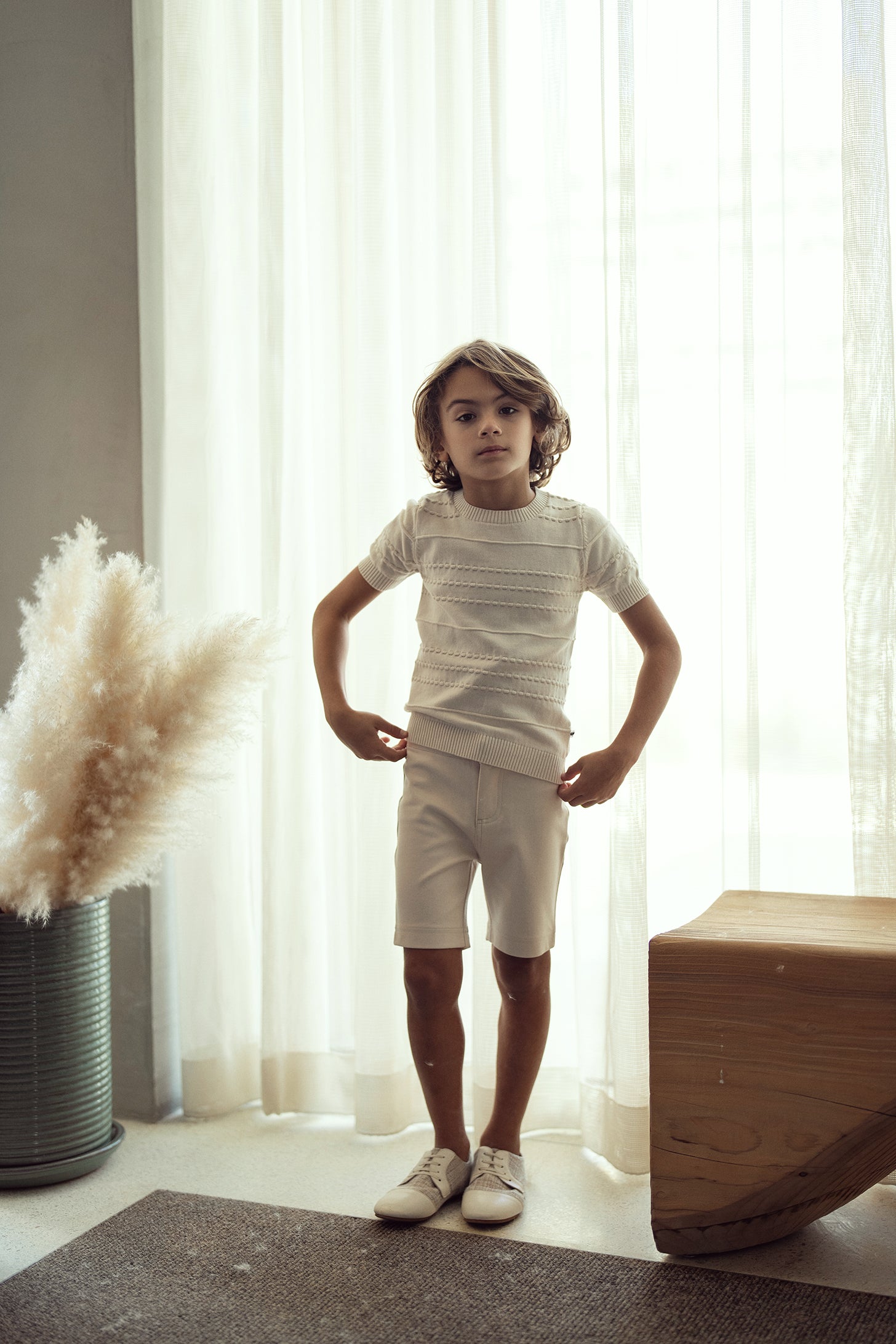 Stripe Knit Textured Sweater in by Hopscotch