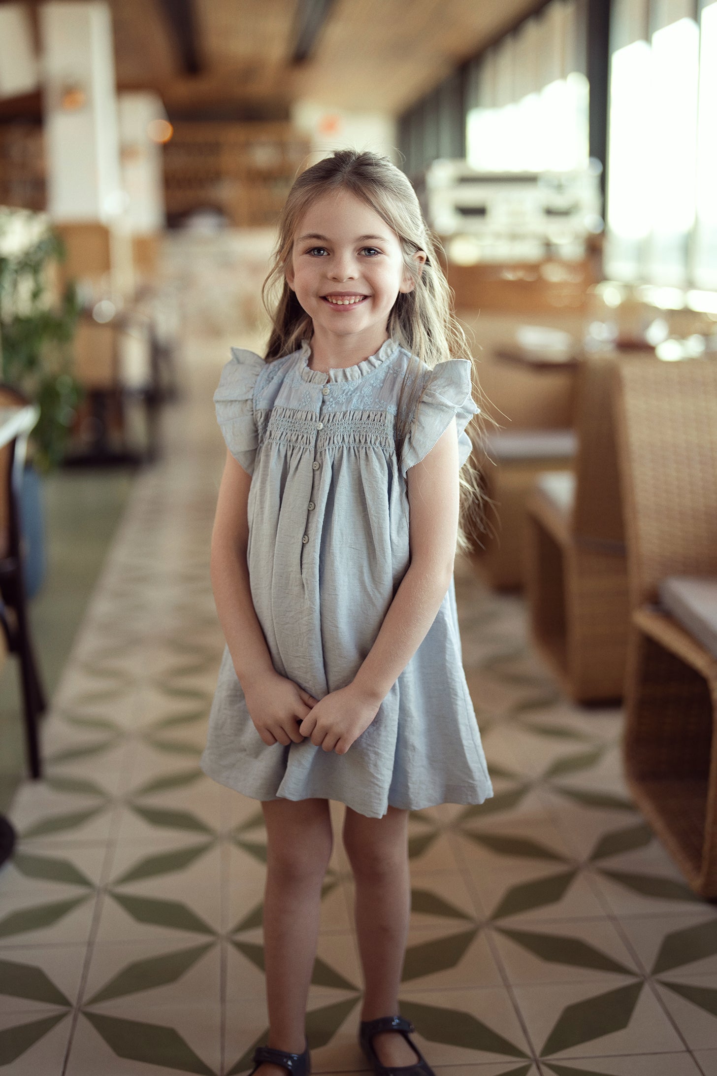 Woven Crinkle Dress in Dark Almond by Hopscotch Script