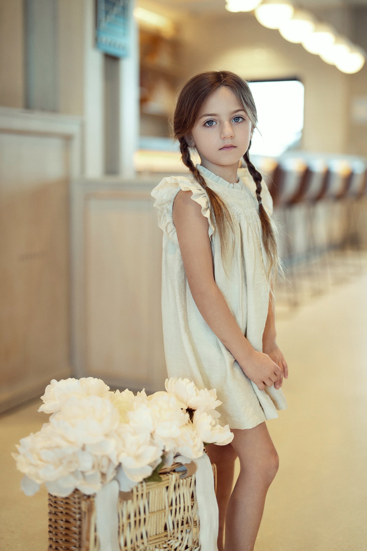 Woven Crinkle Dress in by Hopscotch Script
