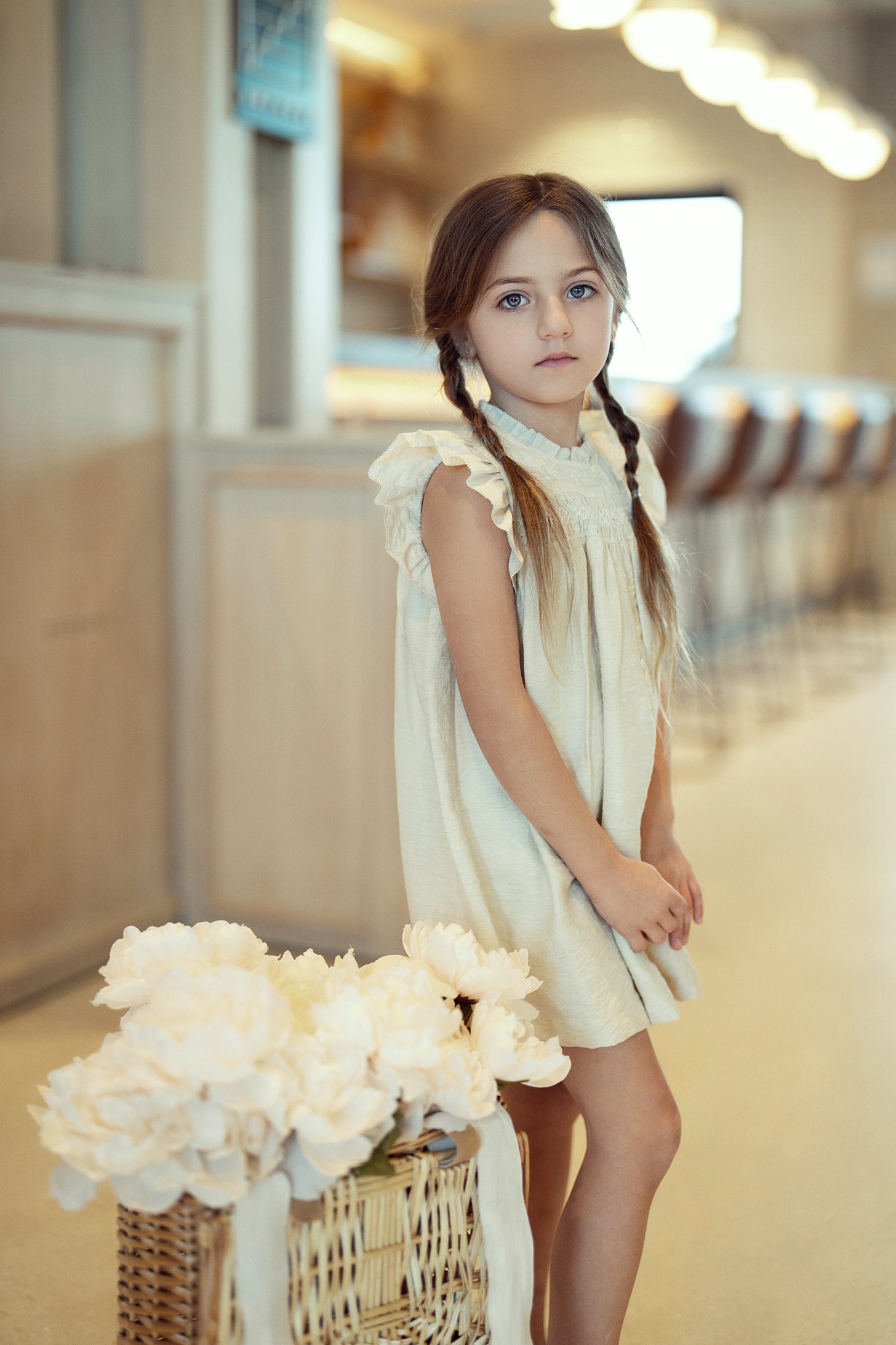 Woven Crinkle Dress in by Hopscotch Script