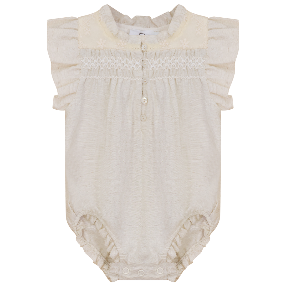 Woven Crinkle Bubble in Dark Almond by Hopscotch Script