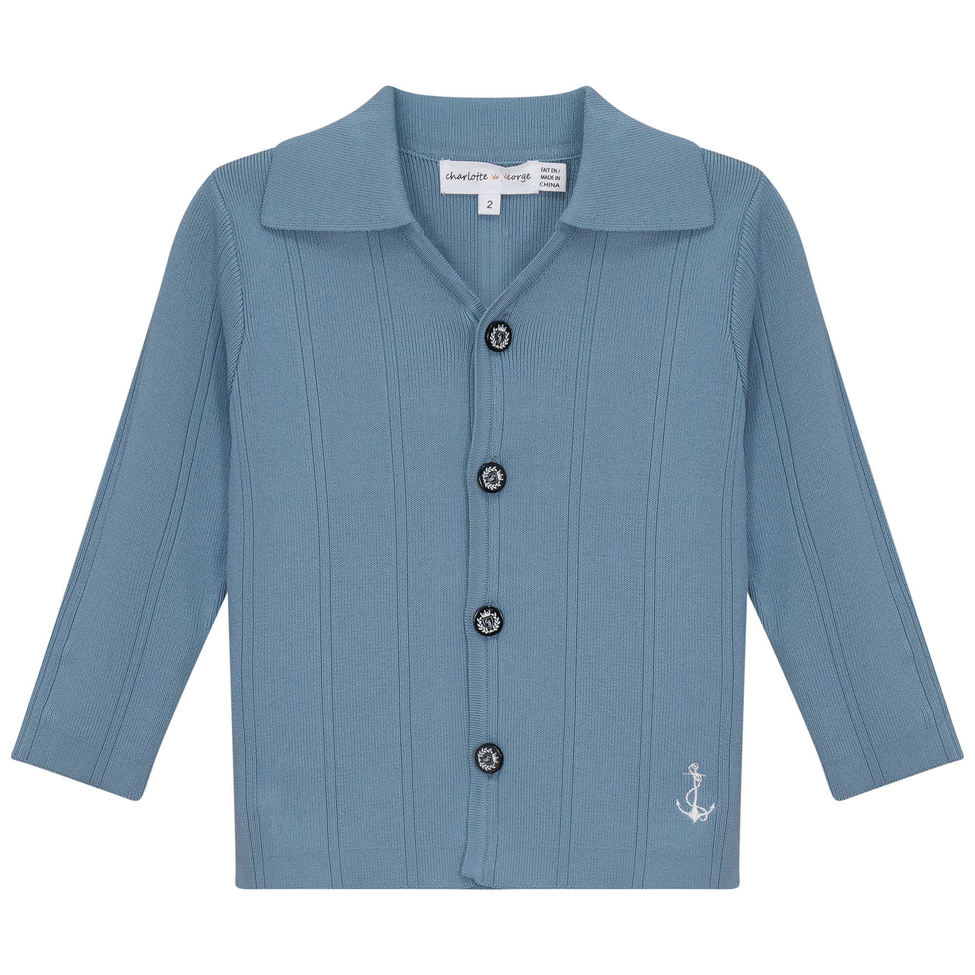 Anchor Embroidered Jacket in Seabrook by Charlotte & George