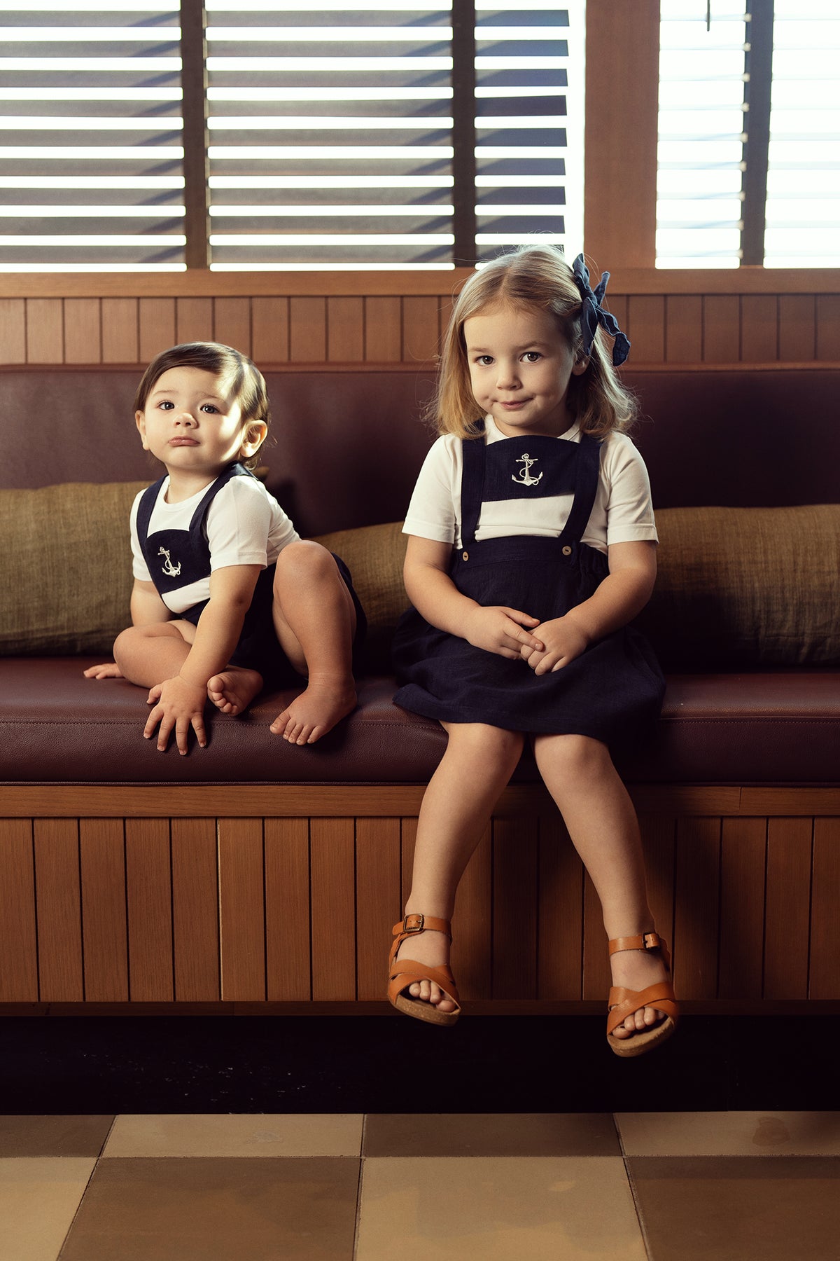 Anchor Embroidered Jumper in by Charlotte & George