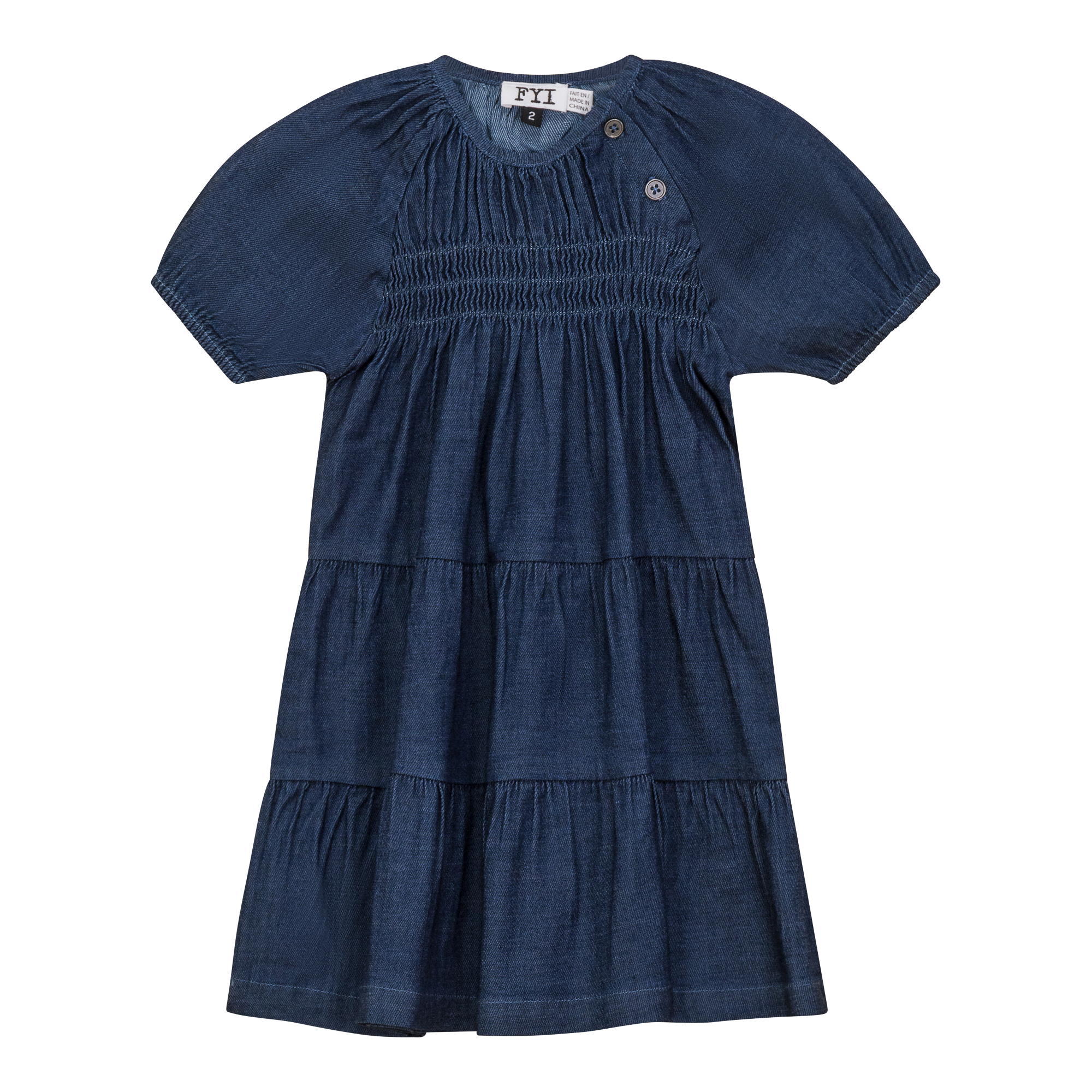 Denim Tiered Dress Denim Tiered Dress