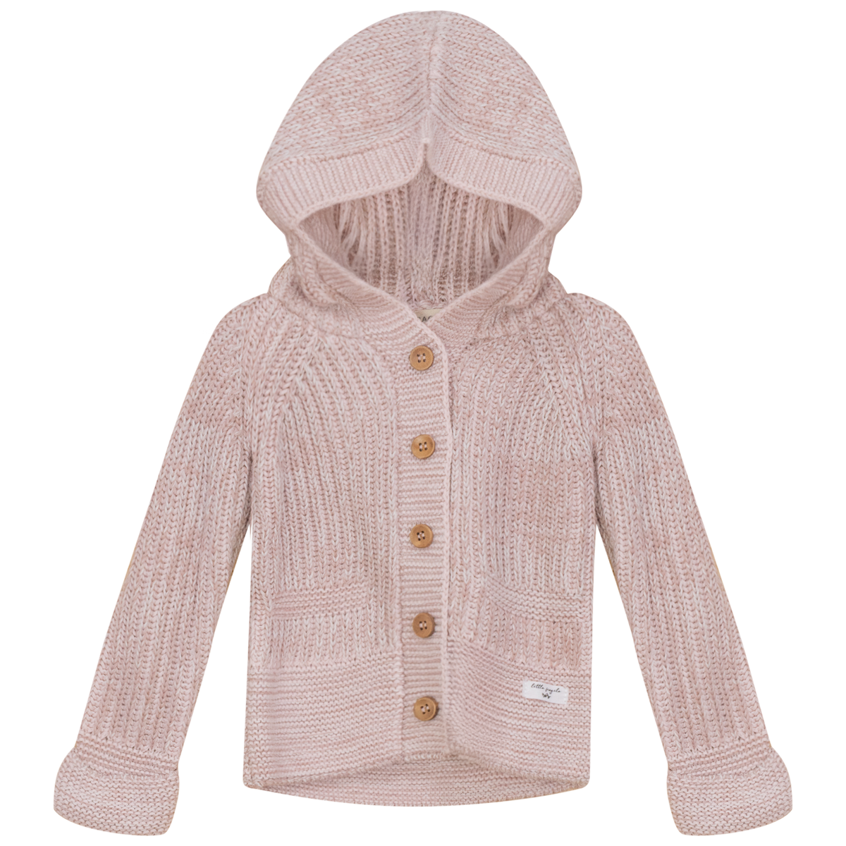 Knit Hooded Jacket in Pink by Fragile