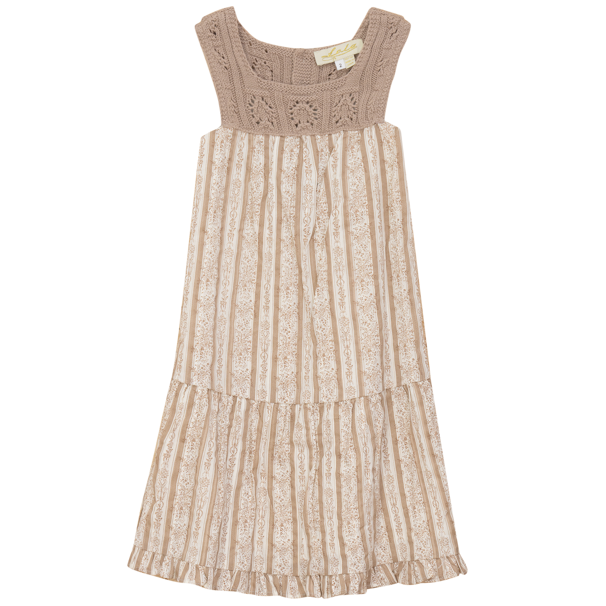Flower Print Woven Jumper in Mauve by Lola