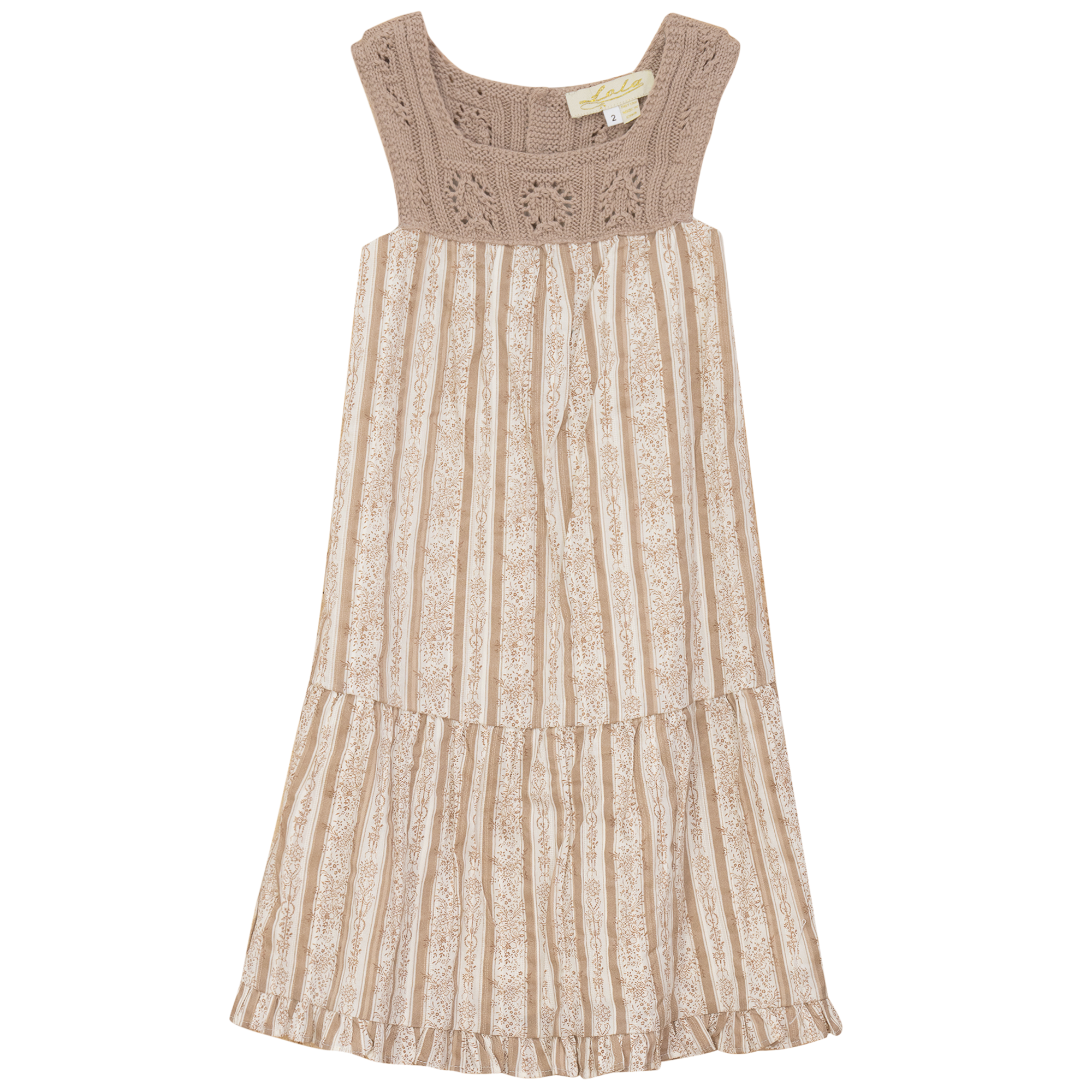 Flower Print Woven Jumper in Mauve by Lola