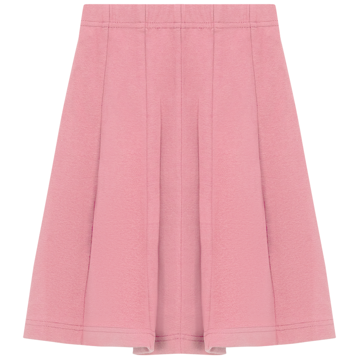 Ribbed Short Panel Skirt in Dark Pink by 5 Stars