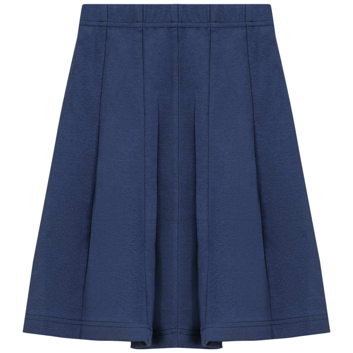 Ribbed Short Panel Skirt in Navy by 5 Stars
