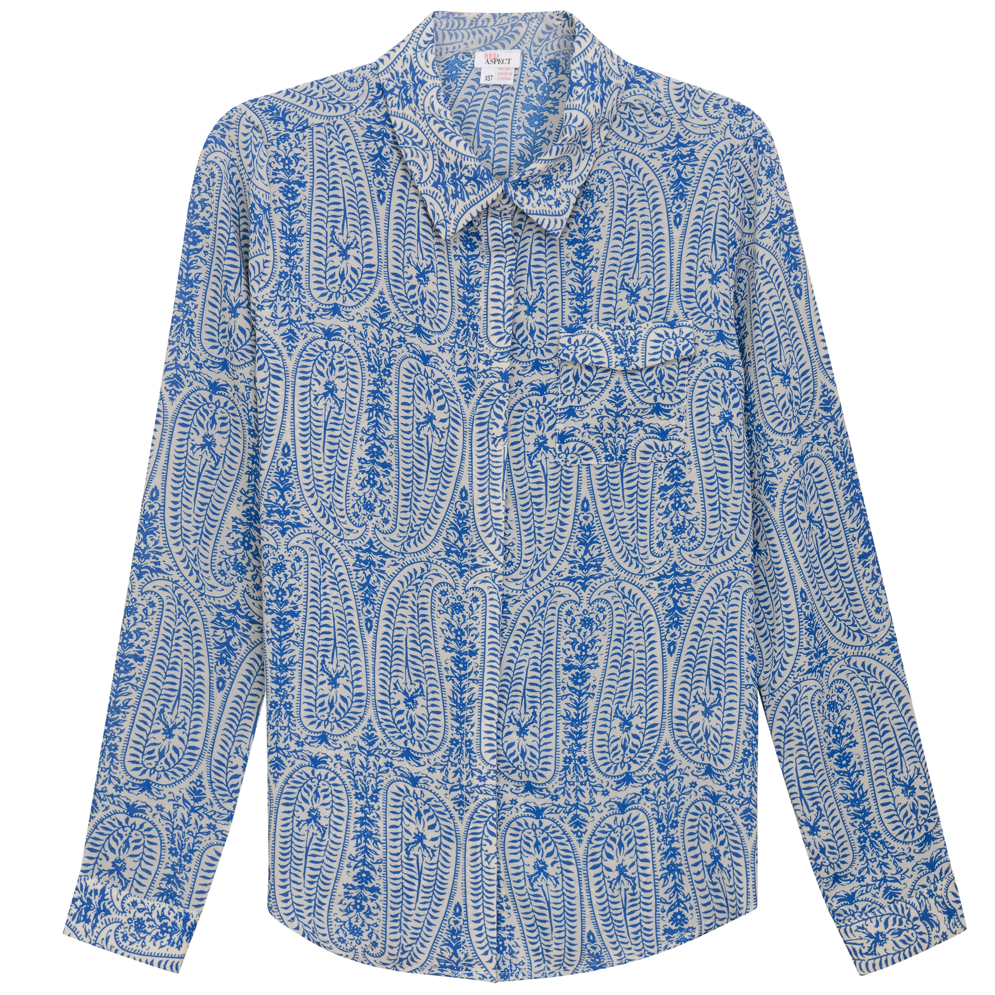 Paisley Print Shirt in Royal by Aspect
