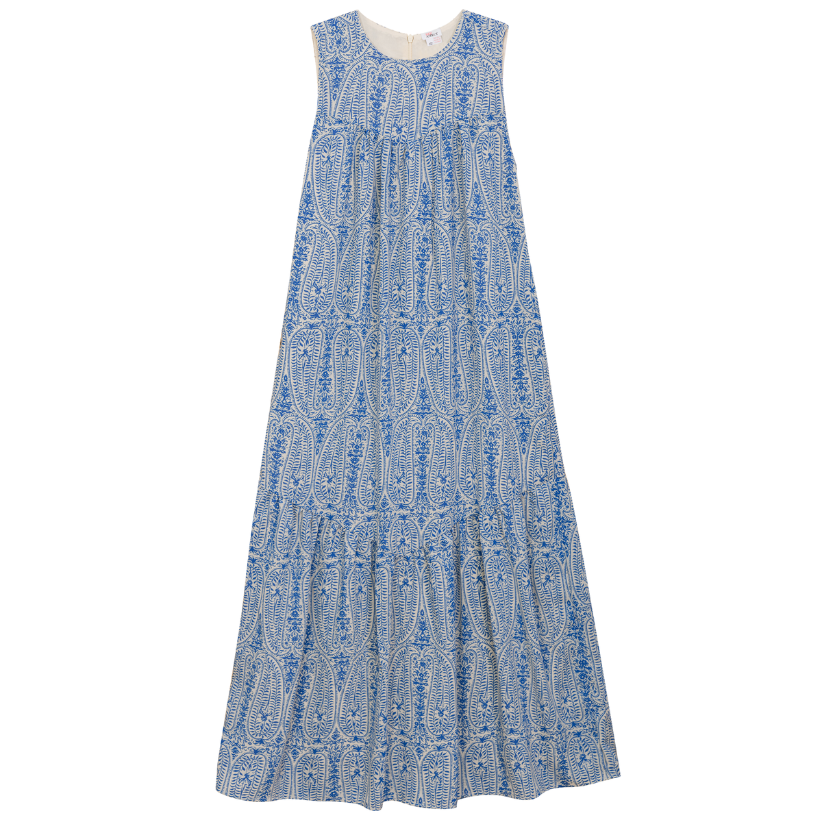 Paisley Print Midi Jumper in Royal by Aspect