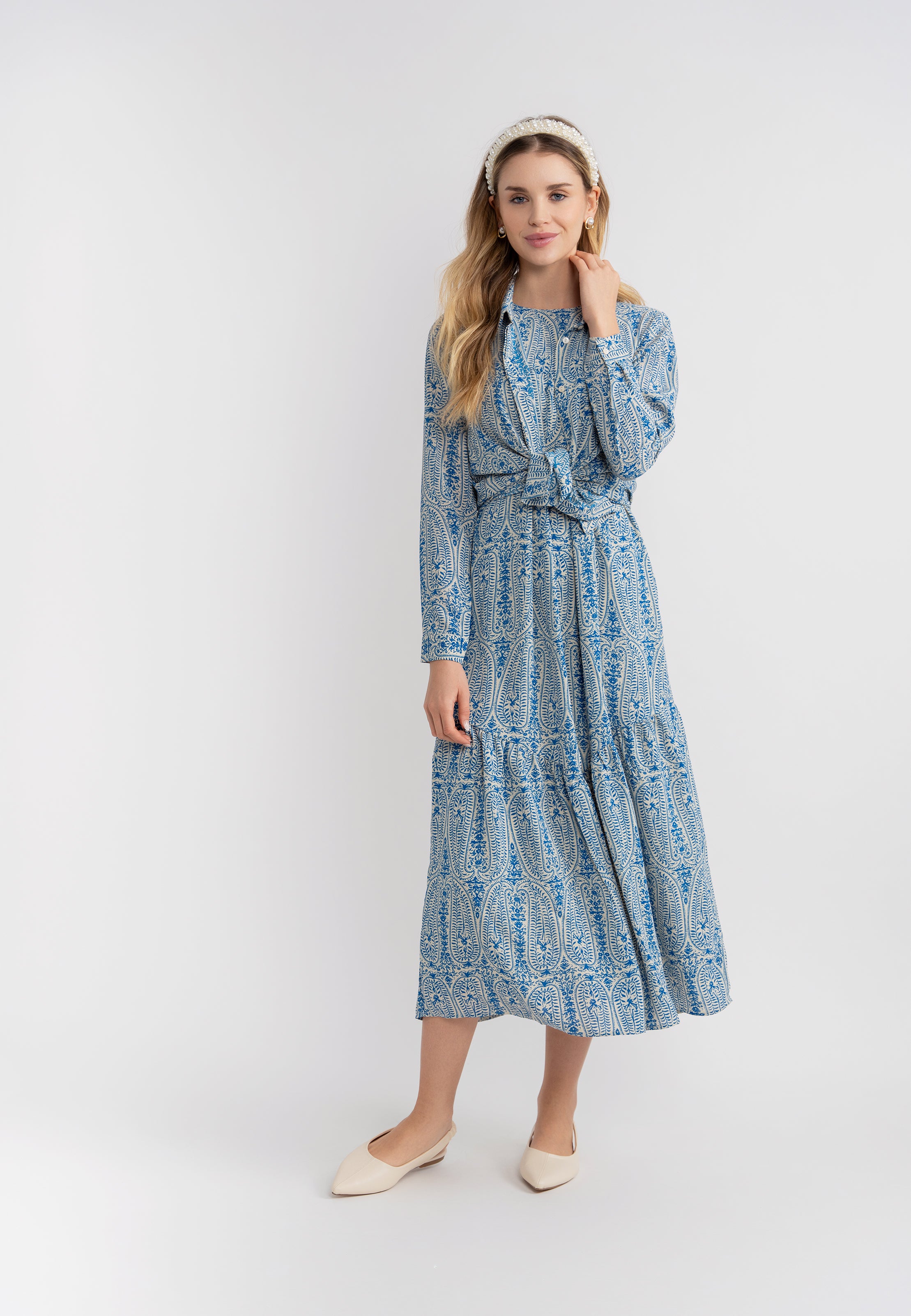 Paisley Print Midi Jumper in by Aspect