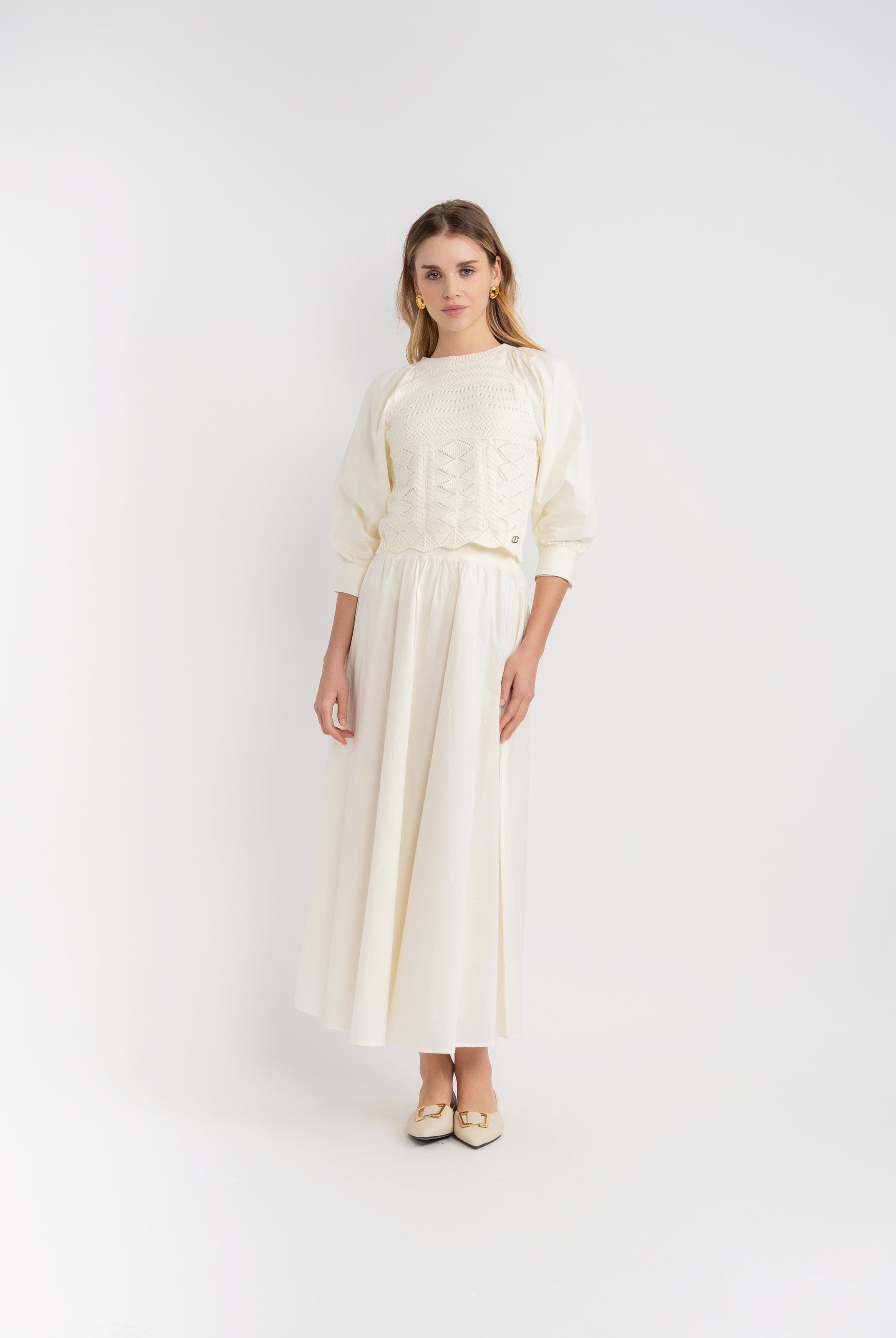 Knit Cotton Top in by Aspect