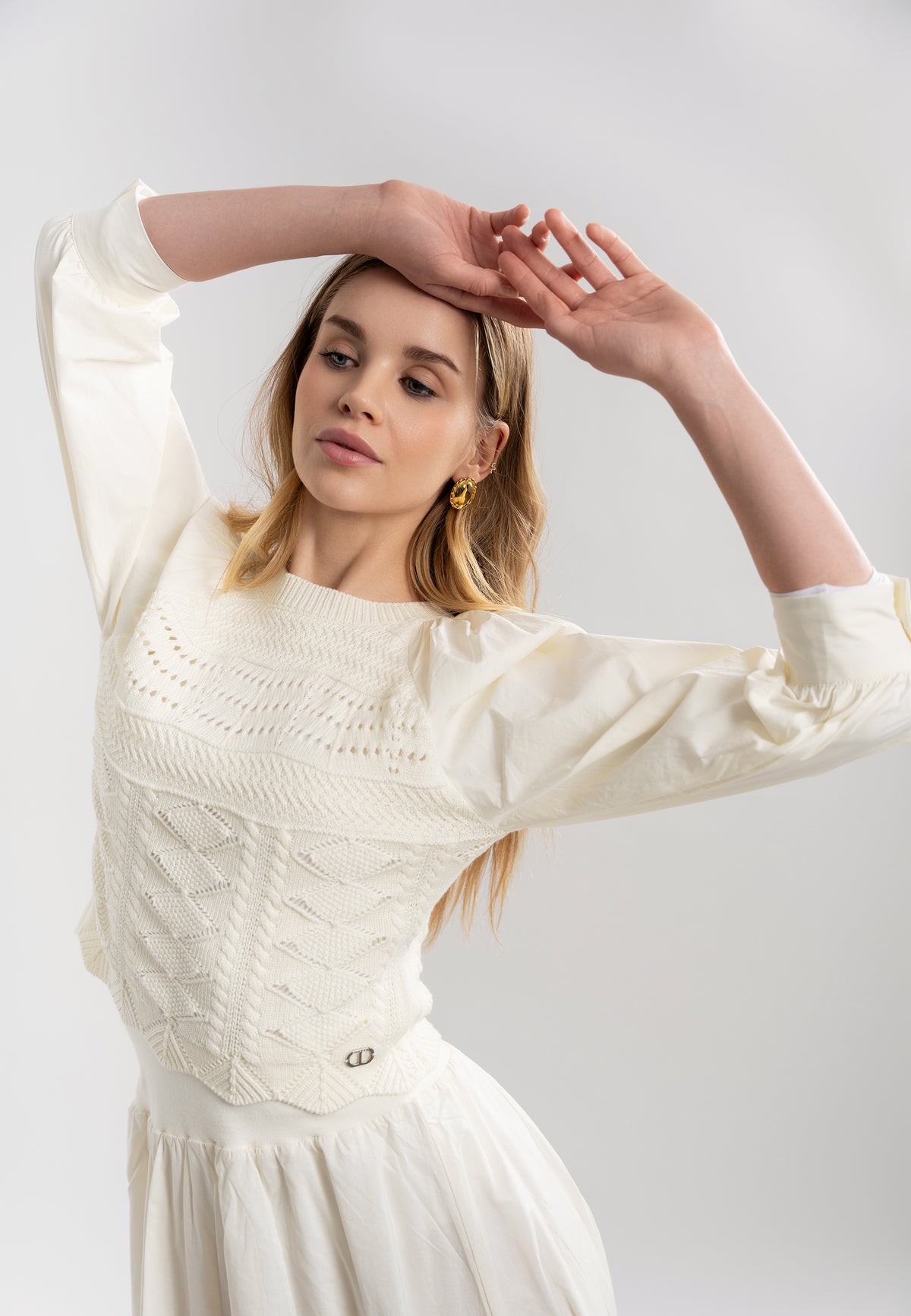 Knit Cotton Top in by Aspect