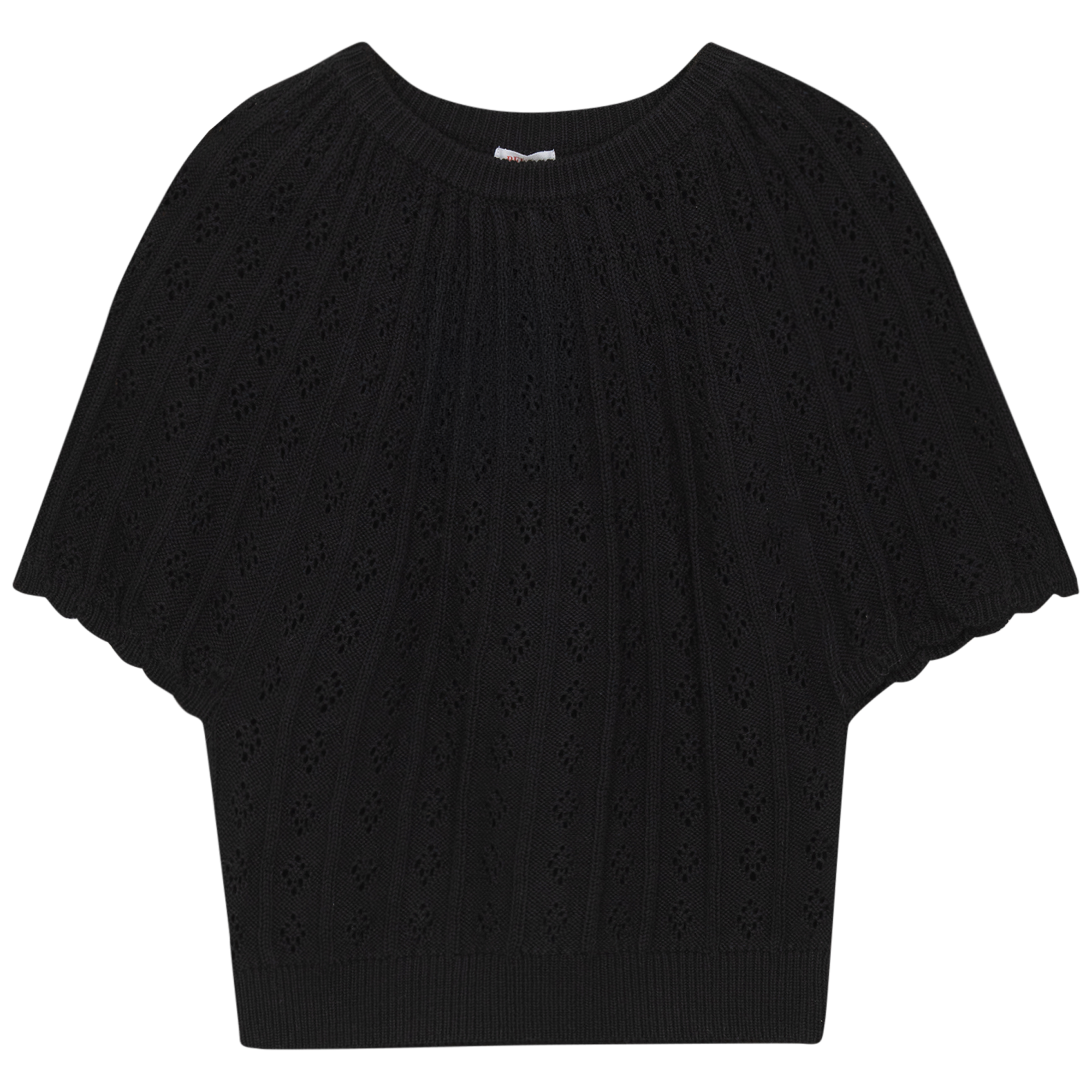 Thin Knit Top in Black by Aspect