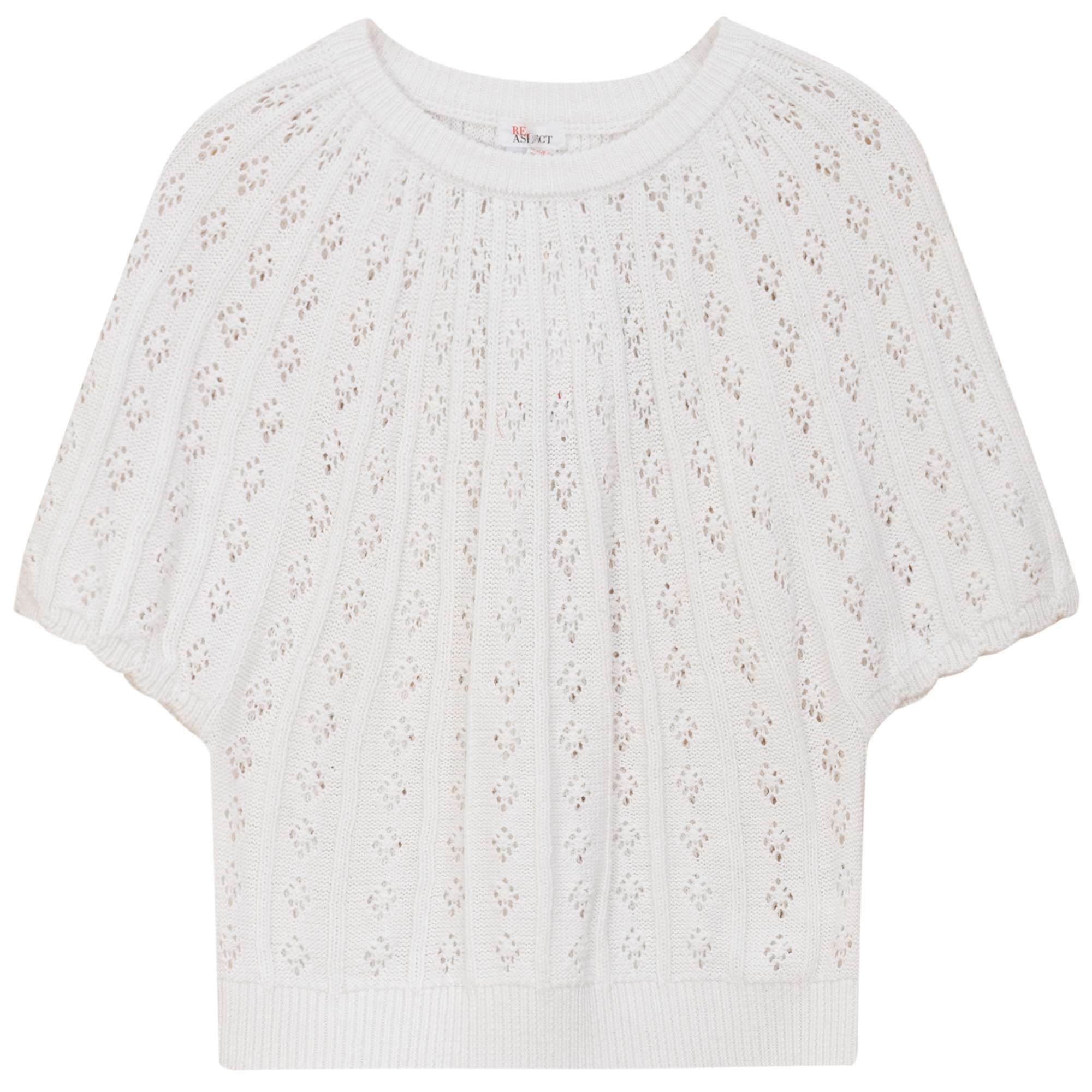 Thin Knit Top in White by Aspect