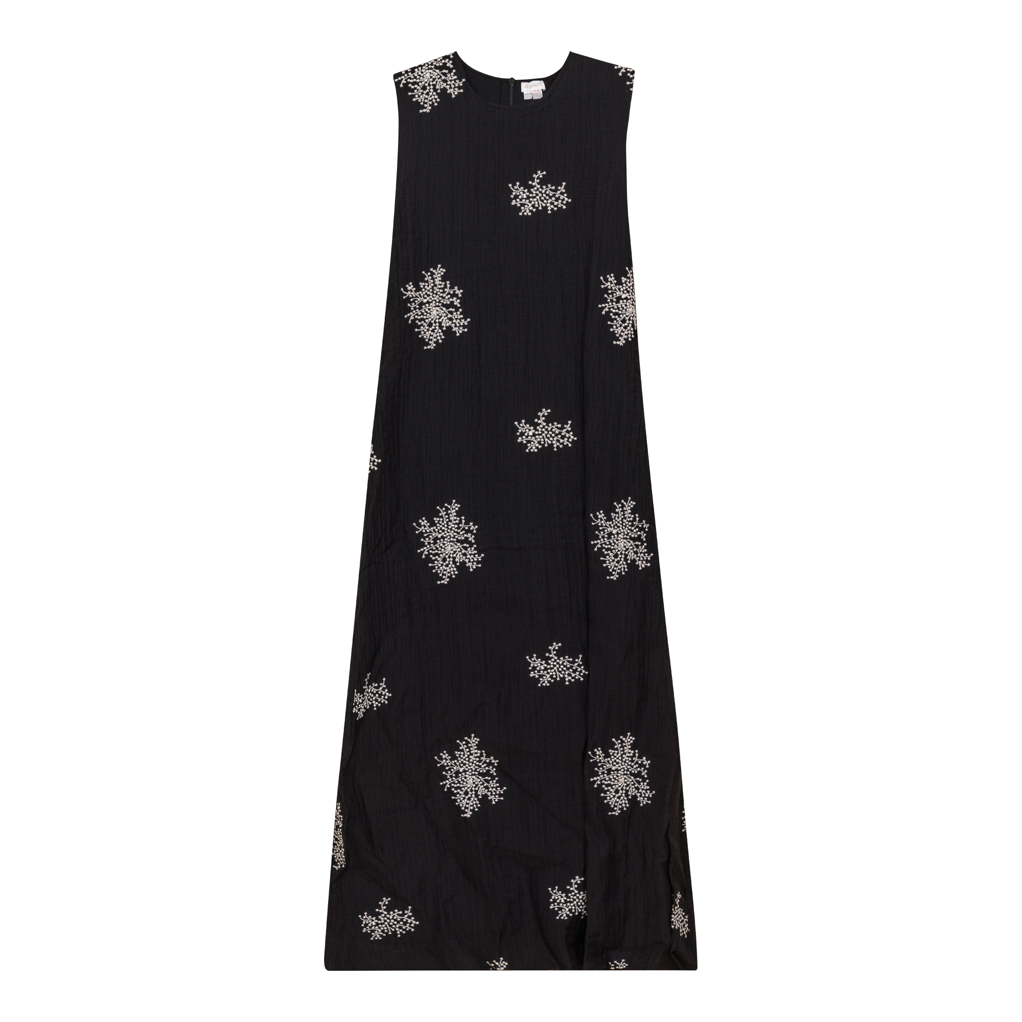 Midi Woven Printed Jumper in Black Off White by Aspect