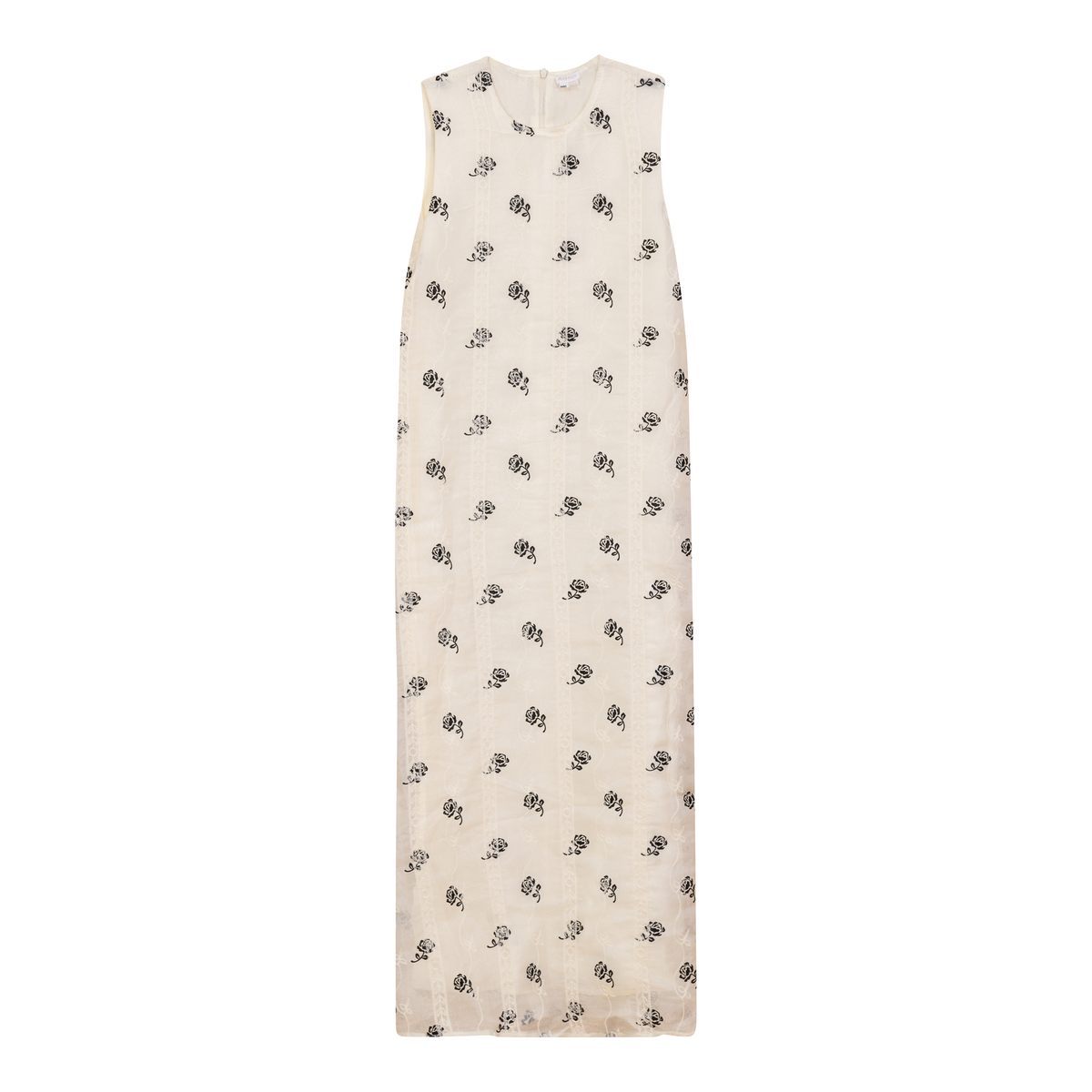 Midi Woven Printed Jumper in Off White Black by Aspect