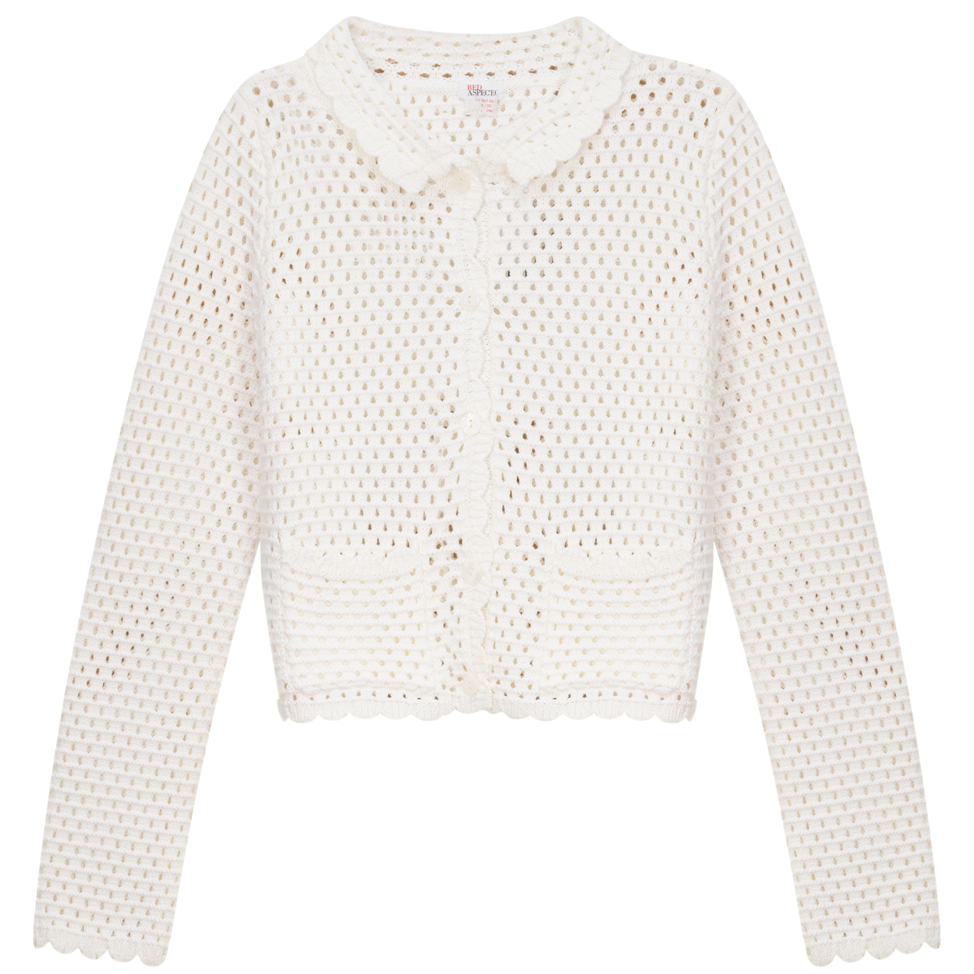 Crochet Cardigan in White by Aspect