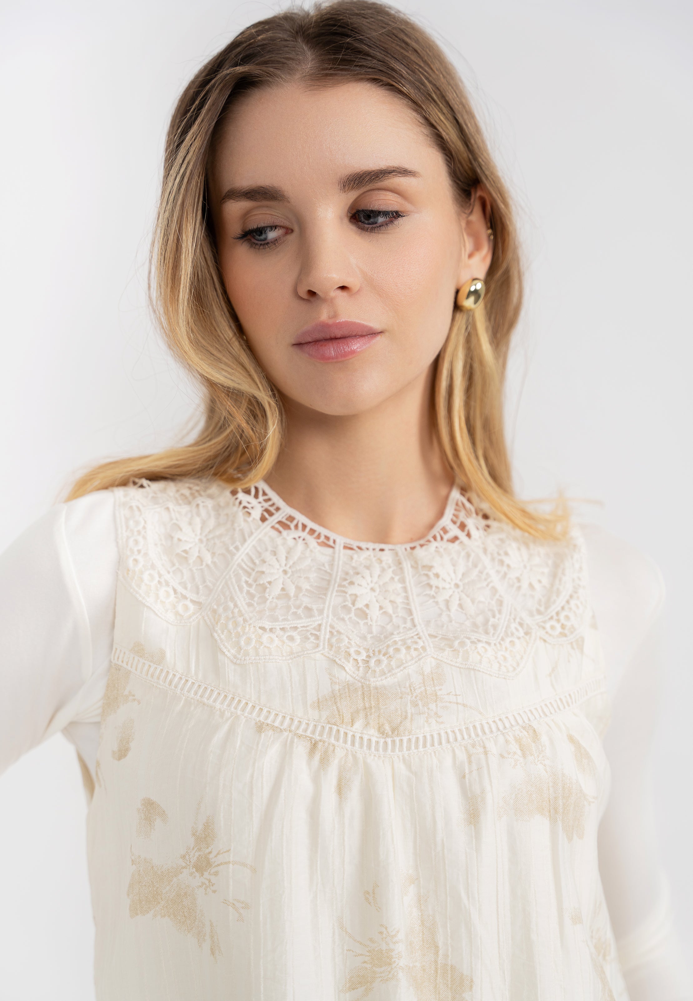 Crochet Lace Midi Jumper in by Aspect