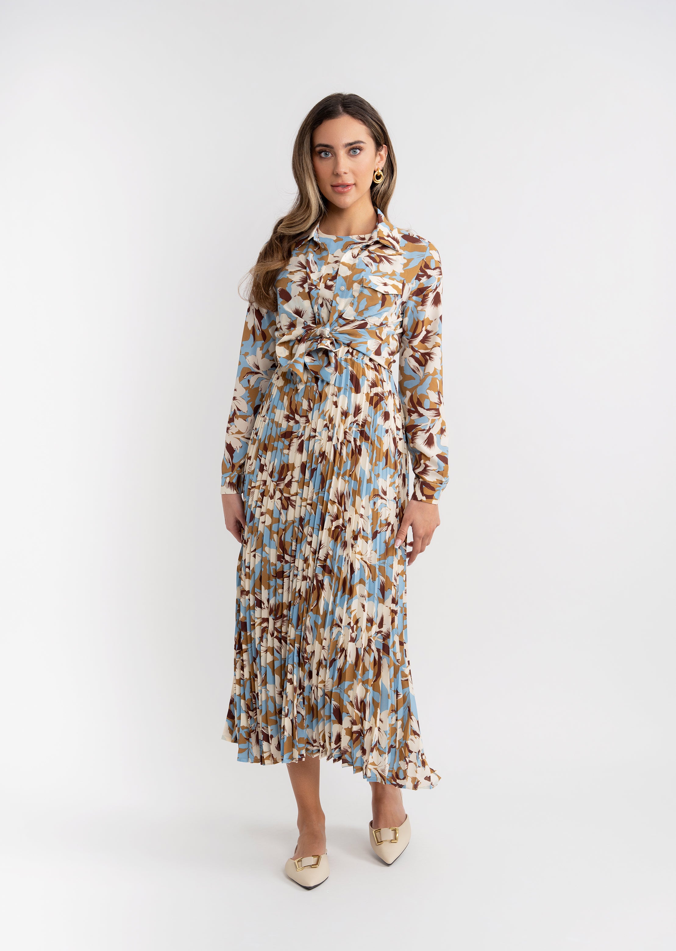 Pleated jumper with Blouse Set in by Aspect