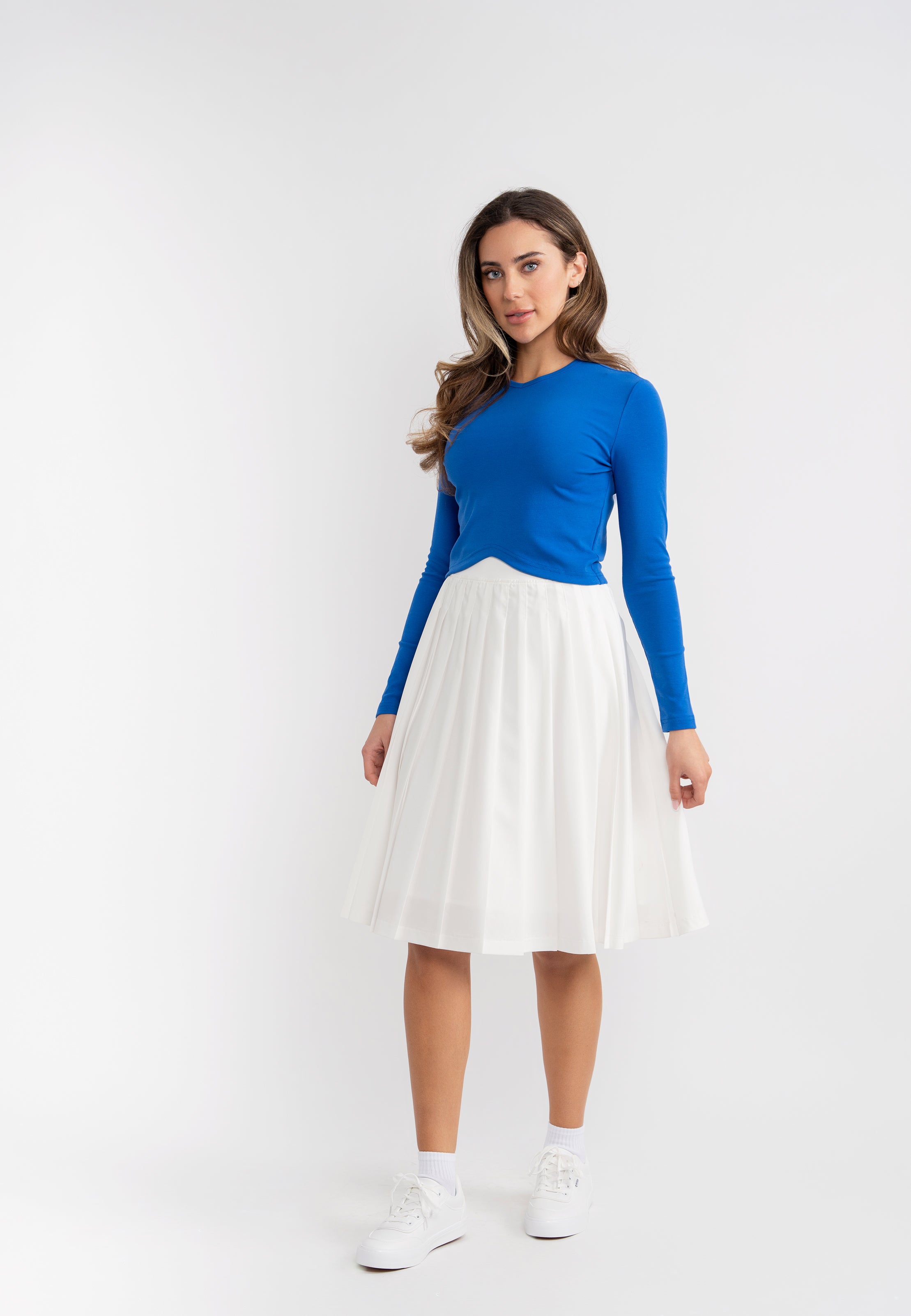 Triangle Ribbed Cropped Top in by Aspect
