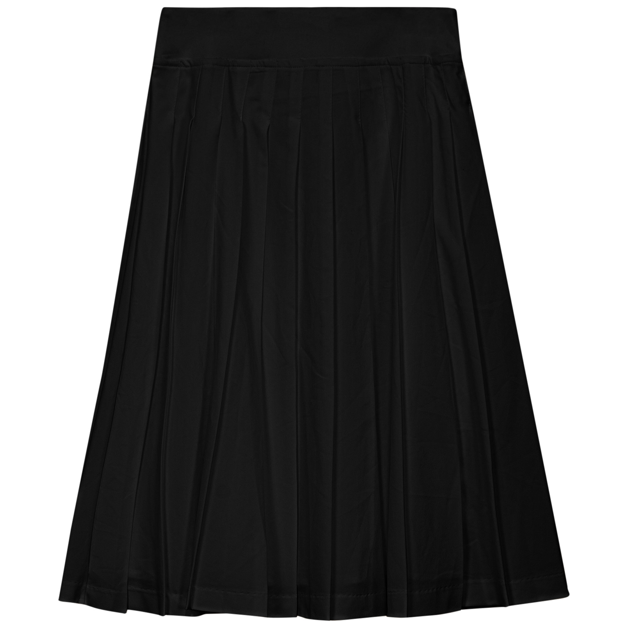 Pull On Pleated Skirt in Black by Aspect