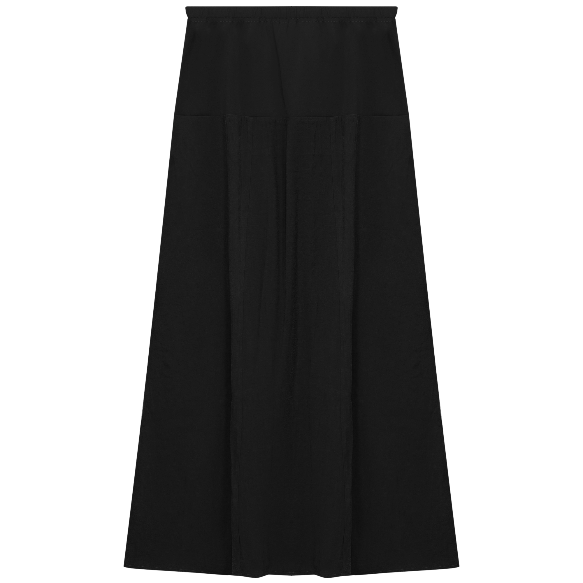 Maternity Maxi Copper Tencel Panel Skirt in by MCM