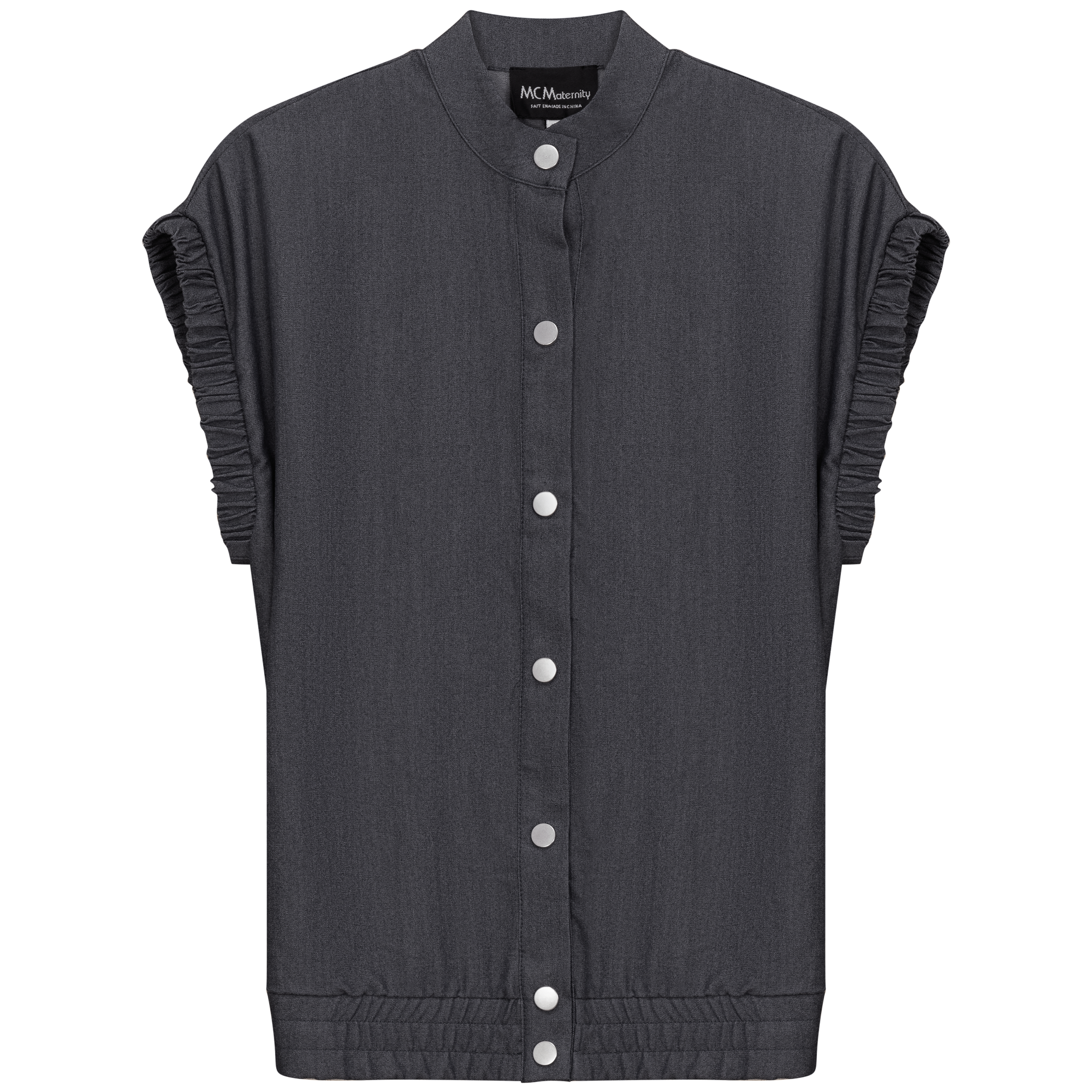 Maternity Denim Jacket Vest in by MCM