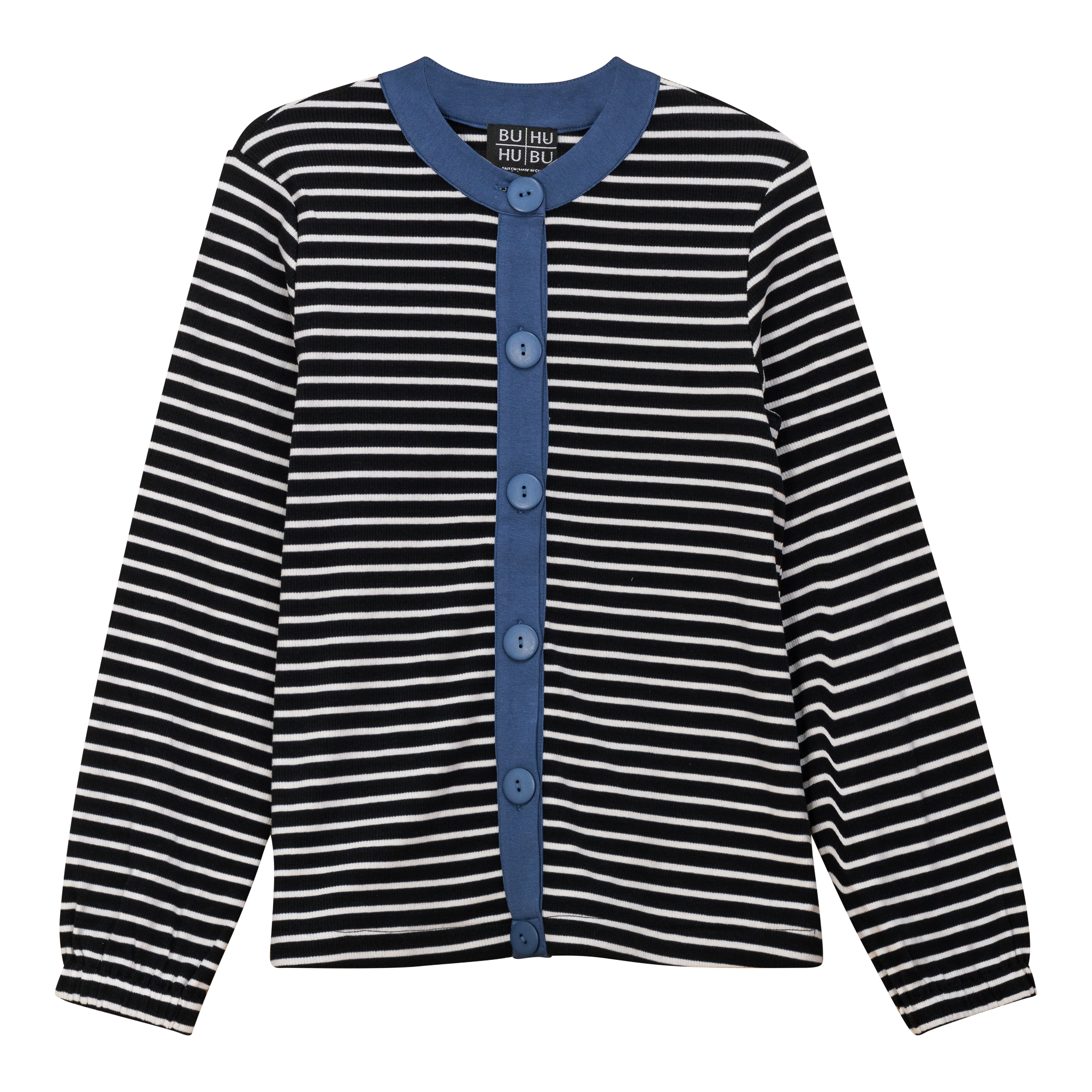 Maternity Striped Button Down Cardigan in by MCM