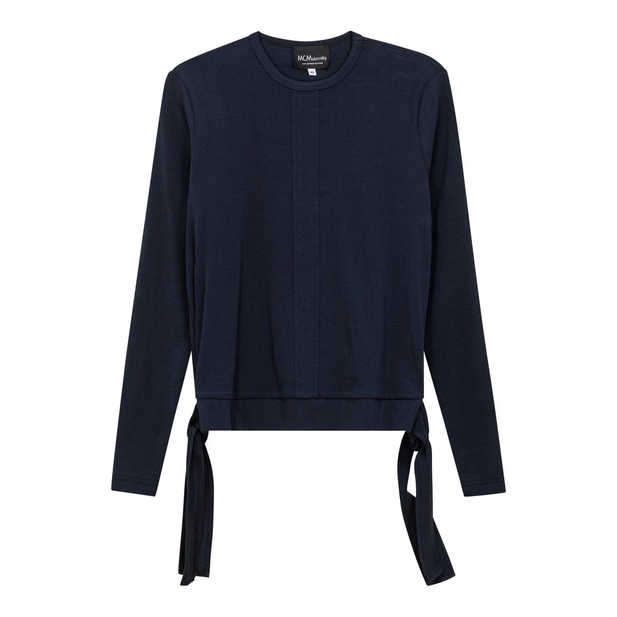 Maternity Wrap Look Tee in Dark Denim by MCM